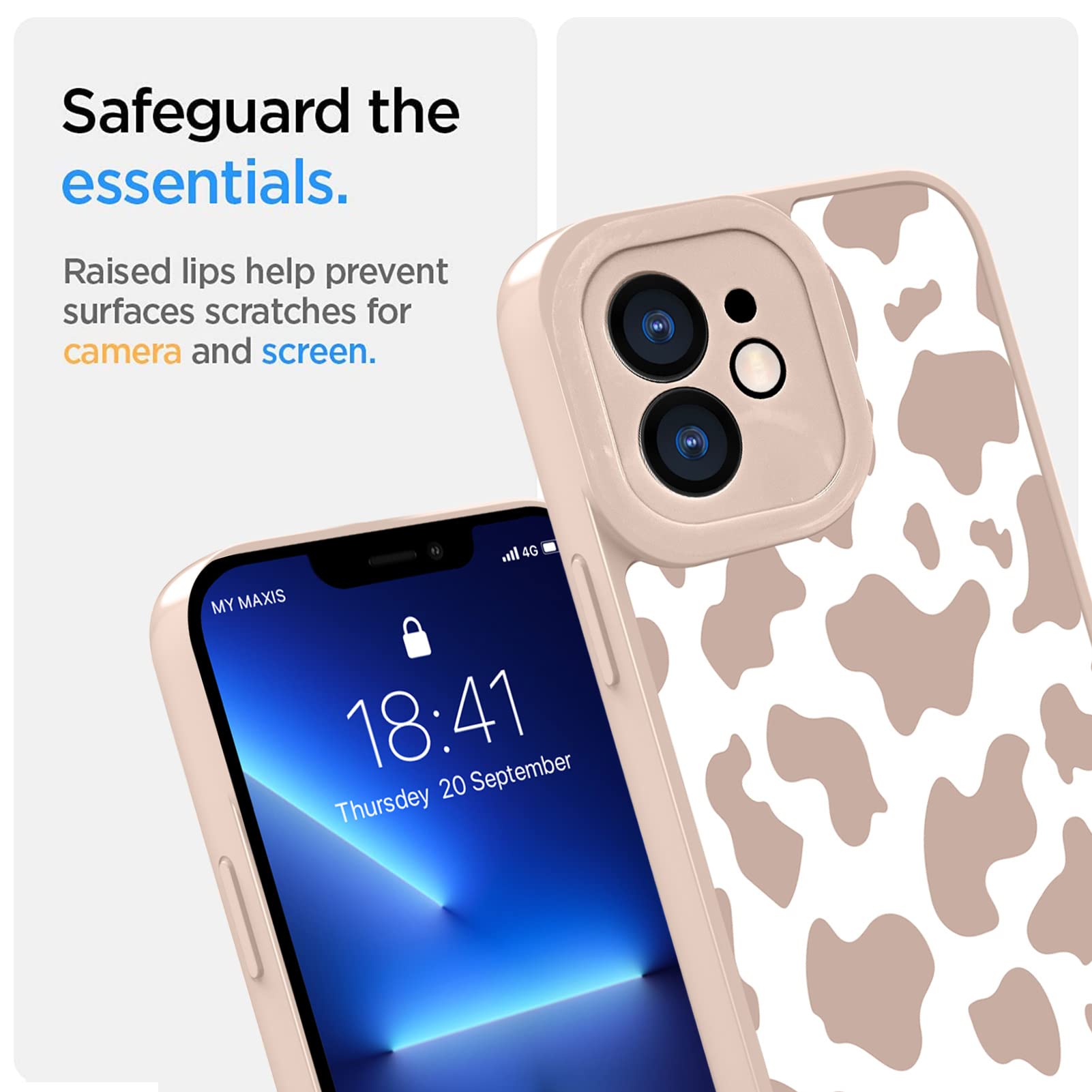 Ook Compatible With Iphone 11 Case Cute Cow Print Fashion Slim Lightweight Camera Protective Soft Flexible Tpu Rubber For Iphone