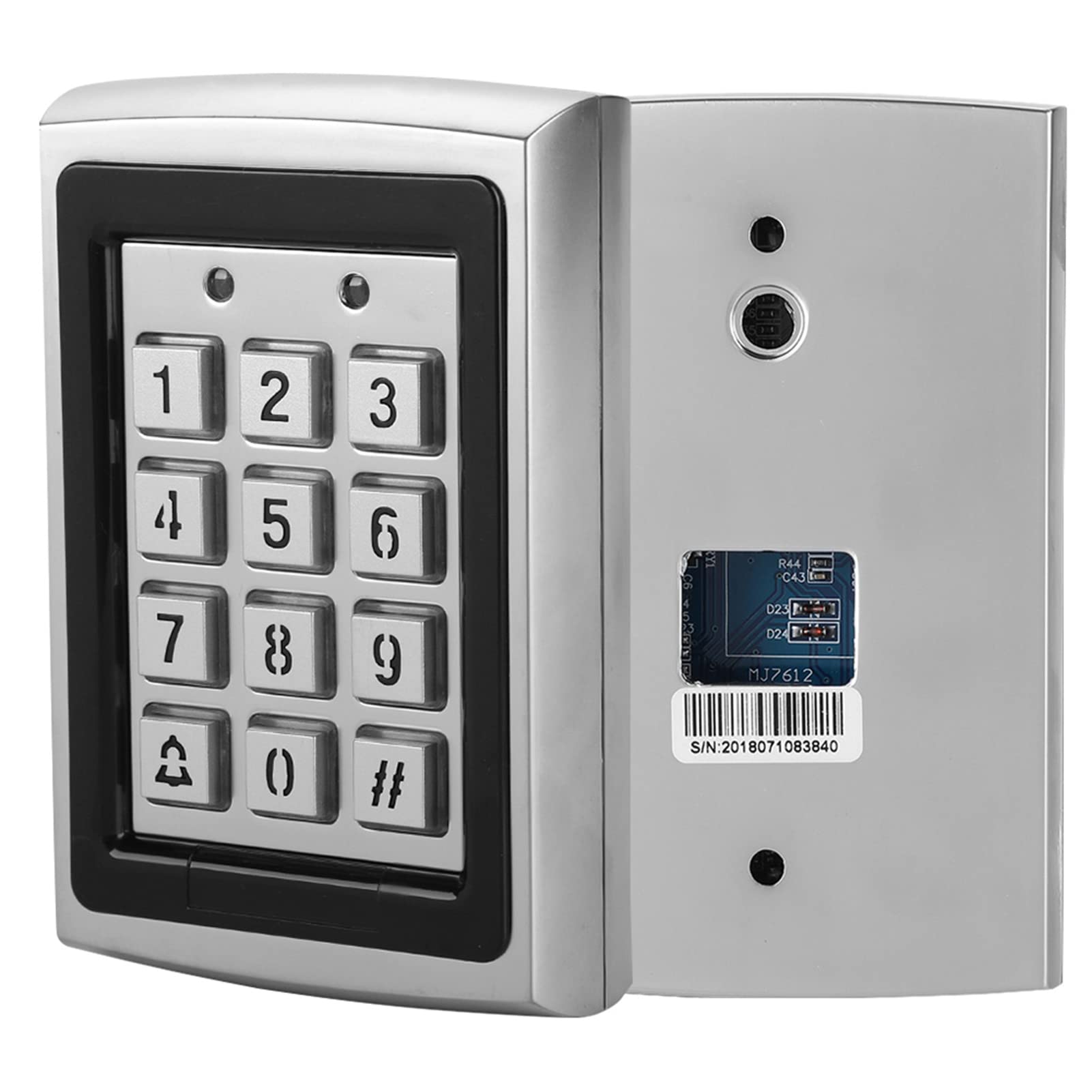 Sonew Rfid 125Khz Standalone Access Control With Blue Backlit Keypad Support 1000 Users (Silver)