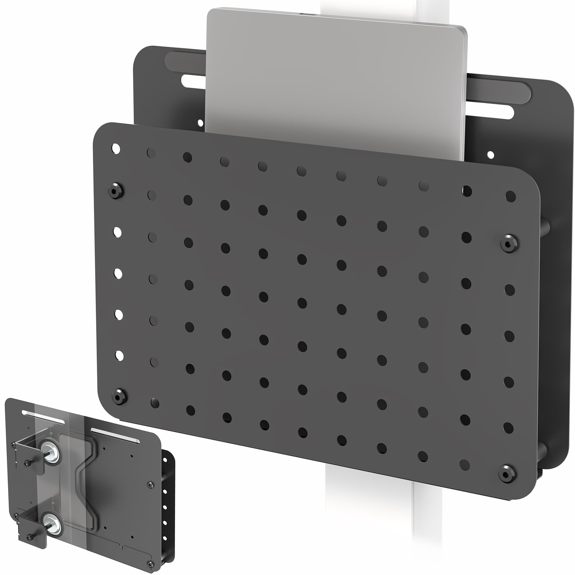 VIVO Black Clampon 14 x 11 in Desk Leg Laptop Mount Holder, MountLHS1