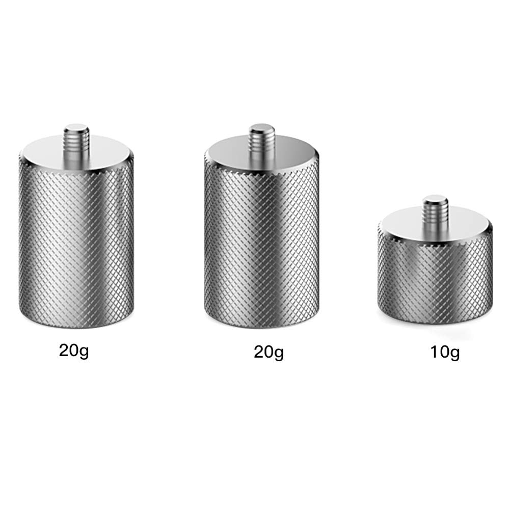 Calidaka 3Pcs Om 4/Os Mo Mobile 3 Counterweight Gimbal Stabilizer Counterweight Balance Counter Weights Support 70G For Os Mo Mobile 4 3 Keep Balance Filmmaking Video Shooting Accessory