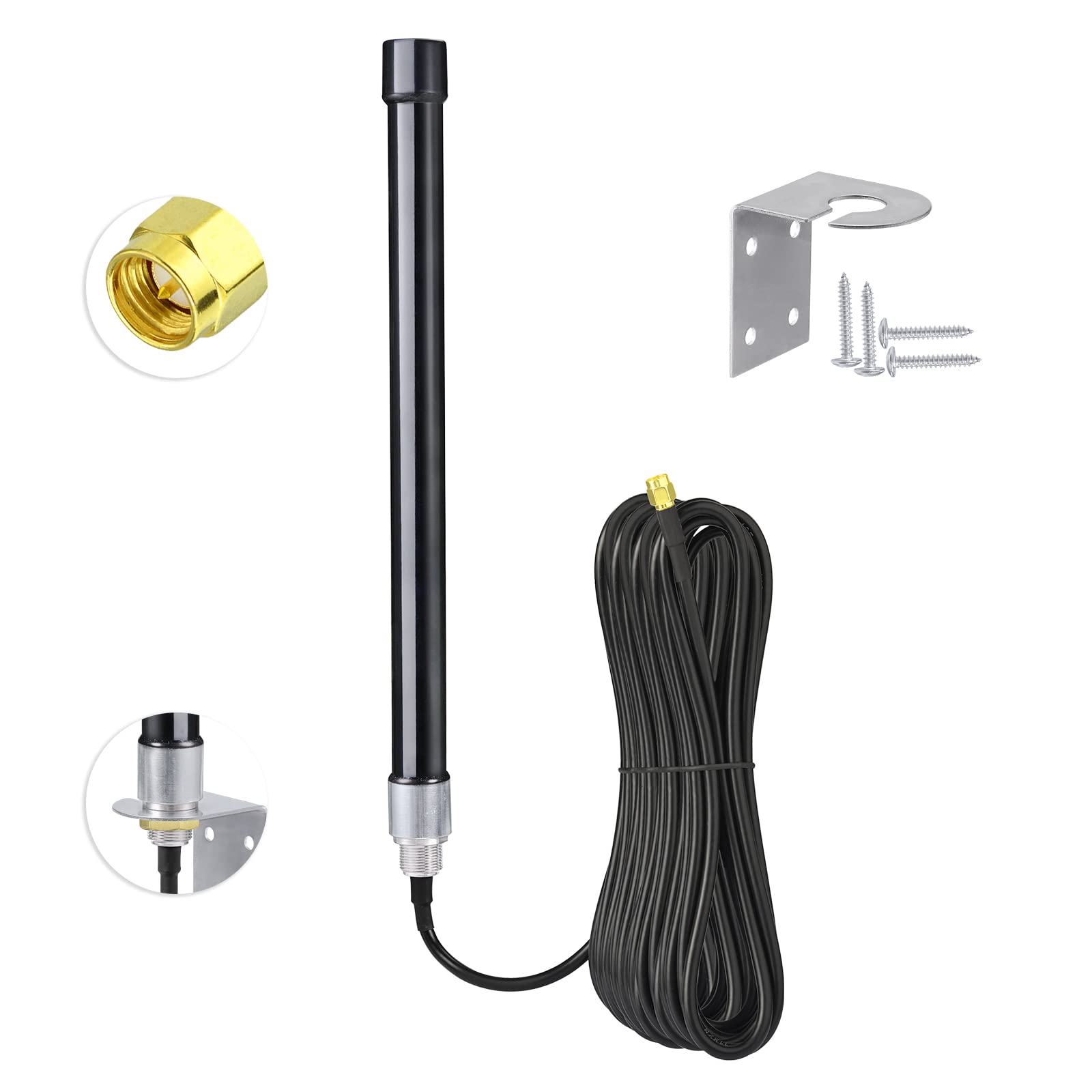Bingfu 4G Lte Long Range Cellular Trail Camera Antenna 32.8Ft Cable   Compatible With Spypoint Link Micro Covert Spartan Stealth