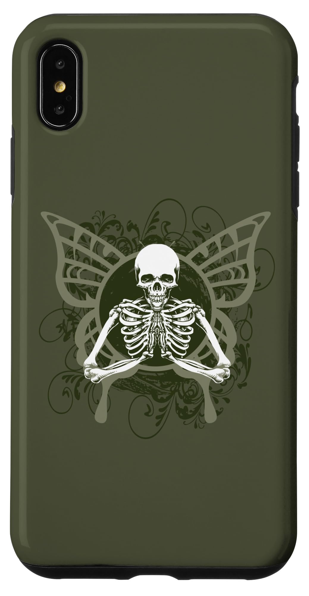 Iphone Xs Max Aesthetic Y2K Fairy Wings Skeleton Alt Grunge Case