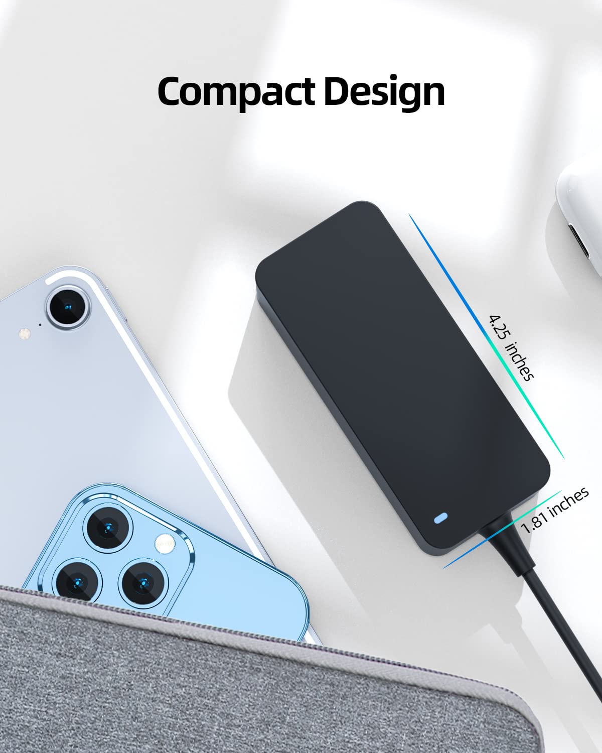 65W 45W Ac Charger Fit For Dell Inspiron 14 15 3501 3505 5510 5515 5410 5415 5418 5518 Vostro 3401 3405 3501 5415 5515 Laptop Po