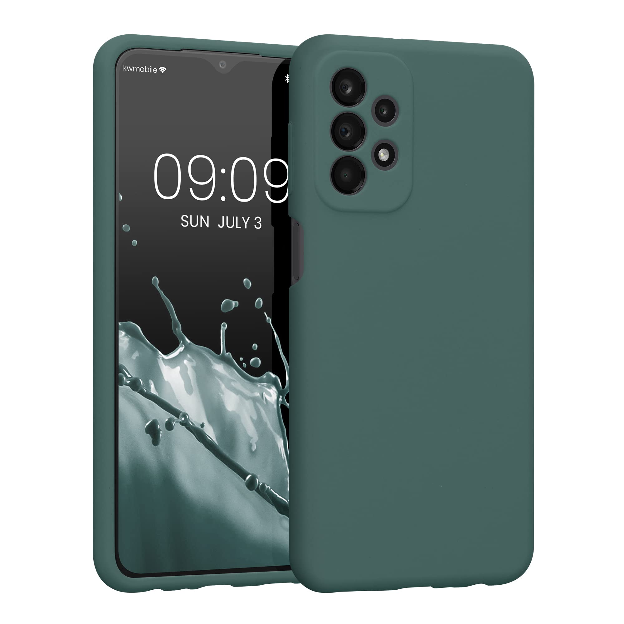 Kwmobile Case Compatible With Samsung Galaxy A23 4G / 5G Case   Slim Tpu Silicone Phone Cover   Soft Touch Finish   Moss Green