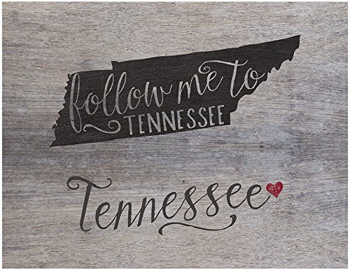 Jada Venia 9.75''X7.75'' Tennessee State Slogan Light Box Insert