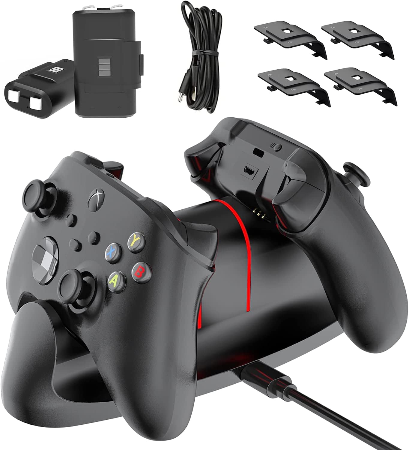 Controller Charger Station For Xbox One/Xbox Series X|S, Olclss Controller Battery Pack For Xbox Series X|S/Xbox One/Xbox One S/