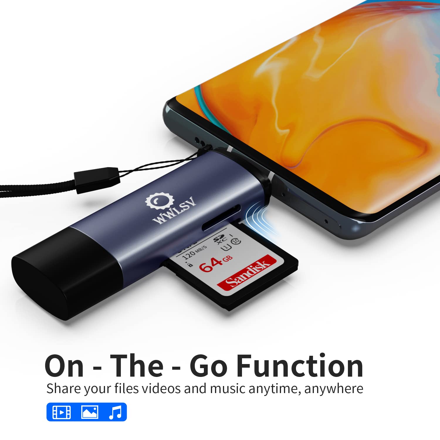 Sd Card Reader Wwlsv Usb C Memory Card Reader Adapter Usb 3.0, For Sd/Micro Sd Memory Card Adapter For Microsdxc And Sdhc Card,