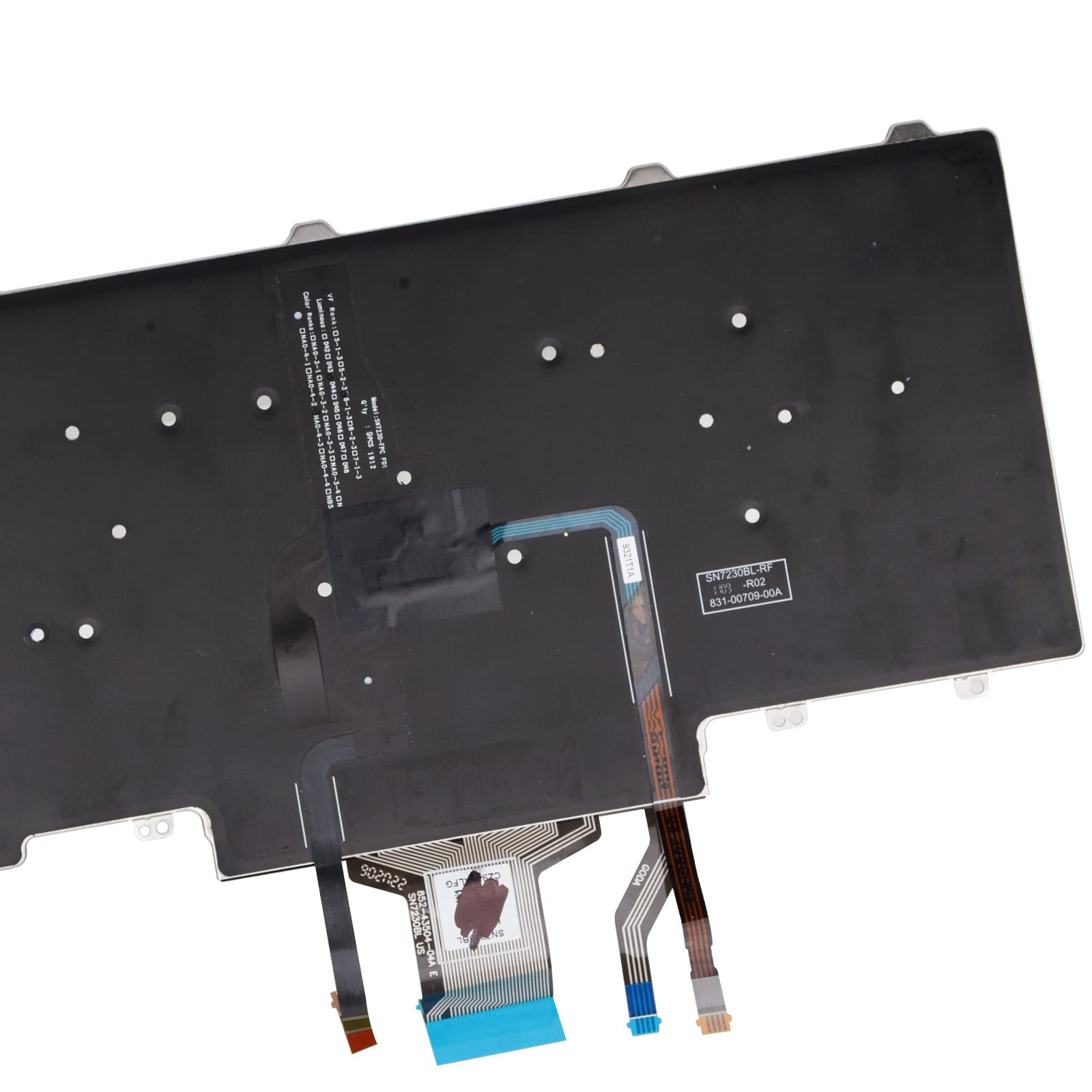 Tlbtek Backlight Keyboard Replacement With Pointer Compatible With Dell Education E5450 E5470 E5480 E7450 P40G E7470 E7480,Latit