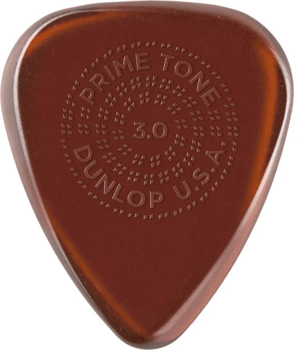 Dunlop Primetone Standard 3.0Mm Sculpted Plectra With Grip, 3 Pack