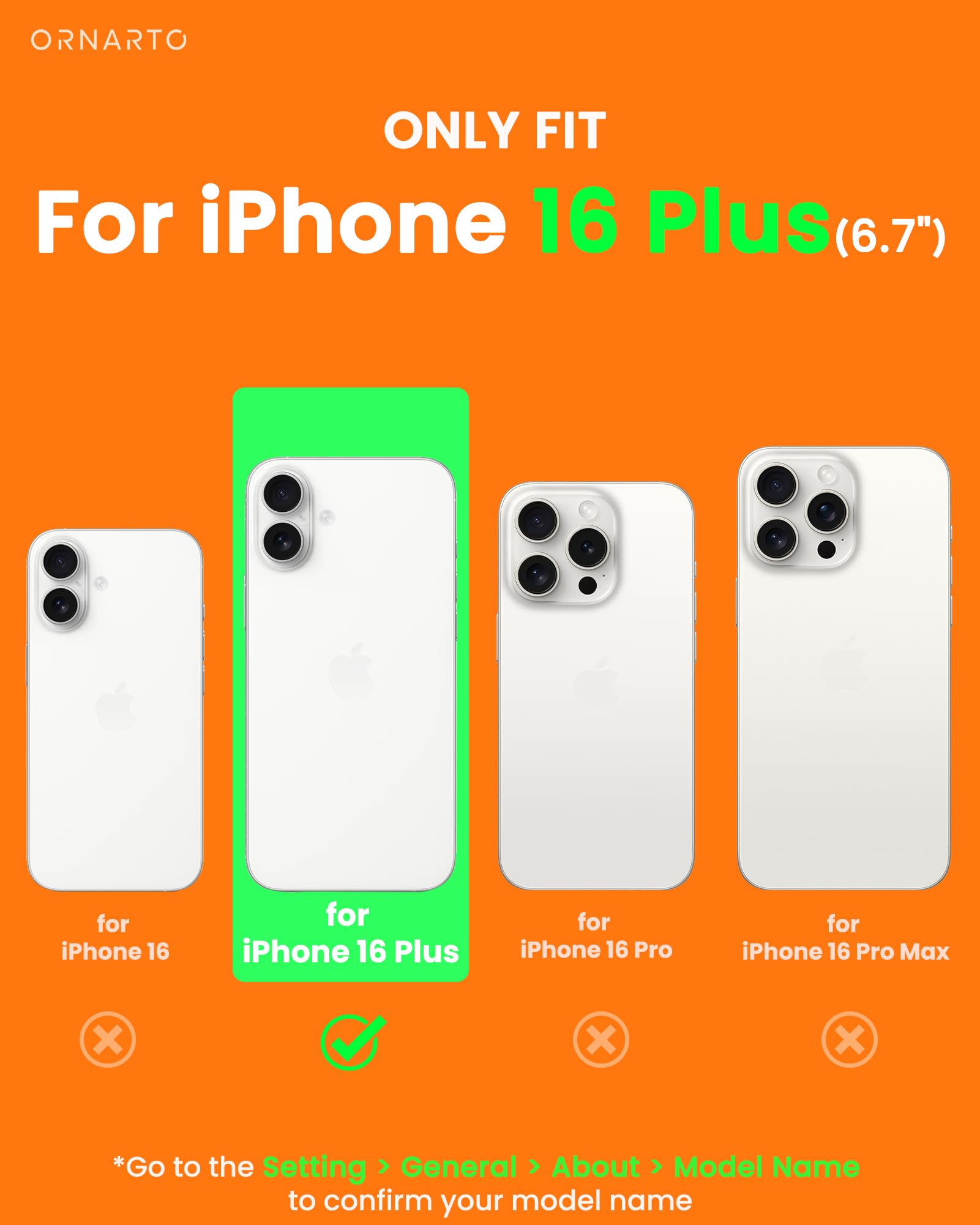 Ornarto Air Case For Iphone 16 Plus Clear, Compatible With Magsafe, Military Grade Drop Protection Cover With Built In Air Pink