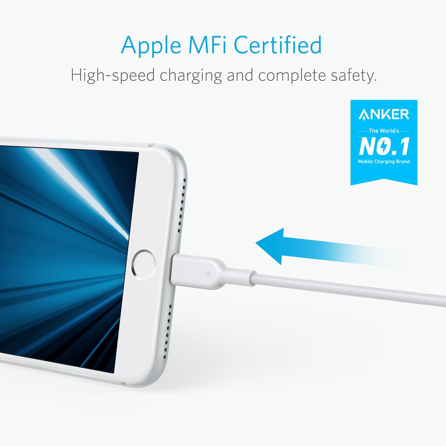 Anker Powerline Ii Lightning Cable,Apple Mfi Certified,Usb Charging/Sync Lightning Cord Compatible With Iphone 11 Series/Se/Xs/X