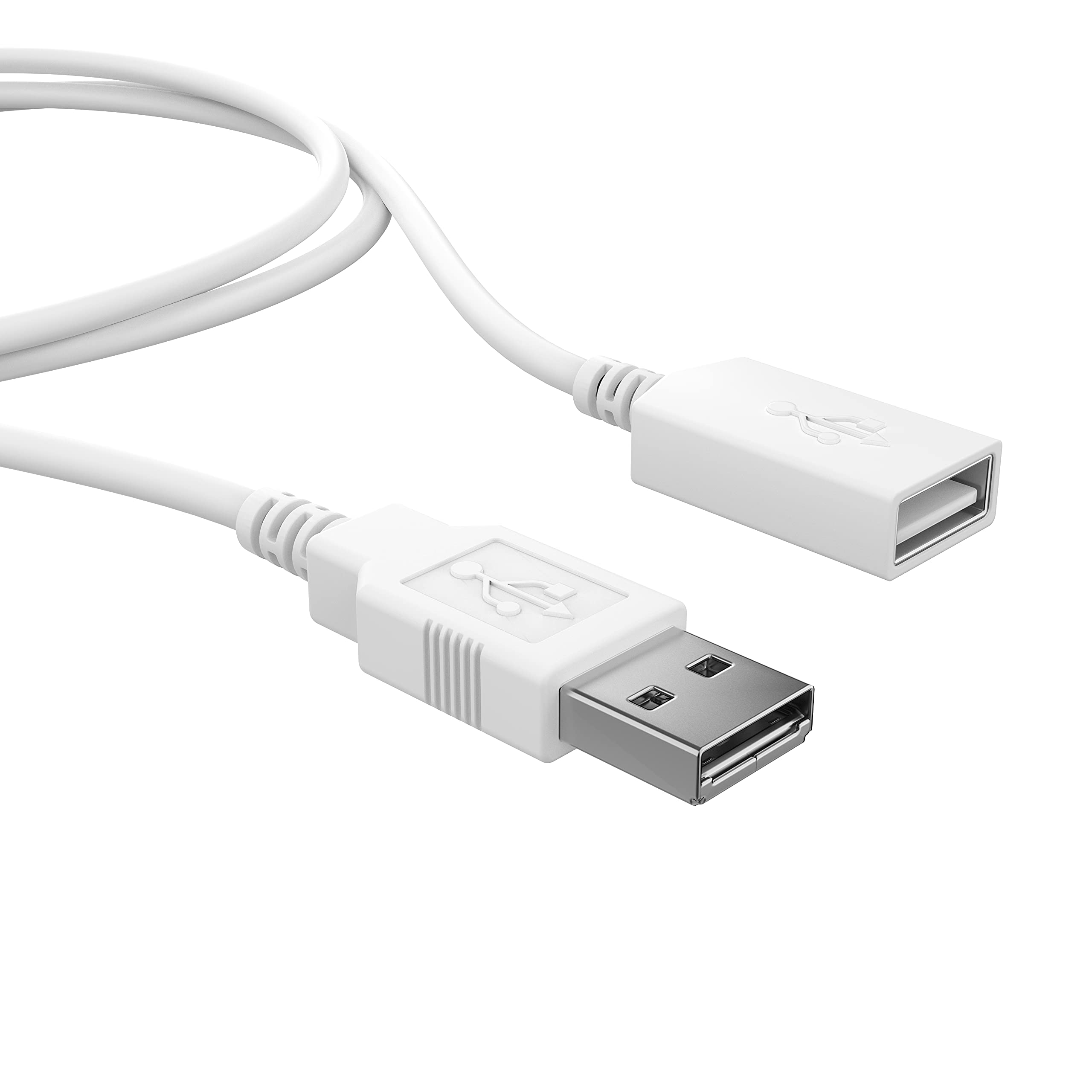 Usb 2.0 Cable   Cta 6 Foot Male To Female Sturdy Rubber Usb 2.0 Cable Extender For Mac And Pc Computers, Tablets, Phones, And Ot