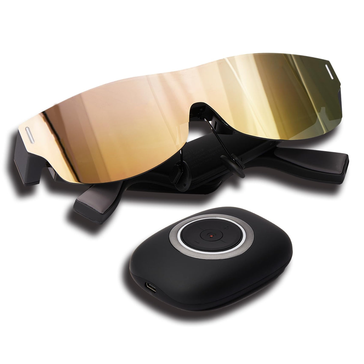 Tqsky Ar Glasses With Colorful & Stylish Lenses, Augmented Reality Smart Glasses, Dynamic Stereo Sound, Portable Massive 1080P V
