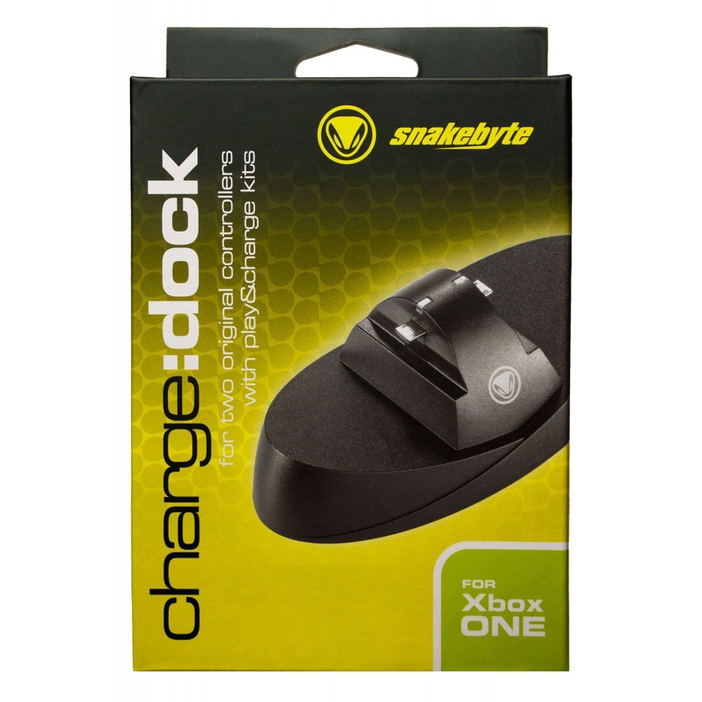 Snakebyte Snakebyte Charge Dock (Xbox One)   Black   Dual Charging Station For Two Xbox One Controller / Gamepads With Led Statu