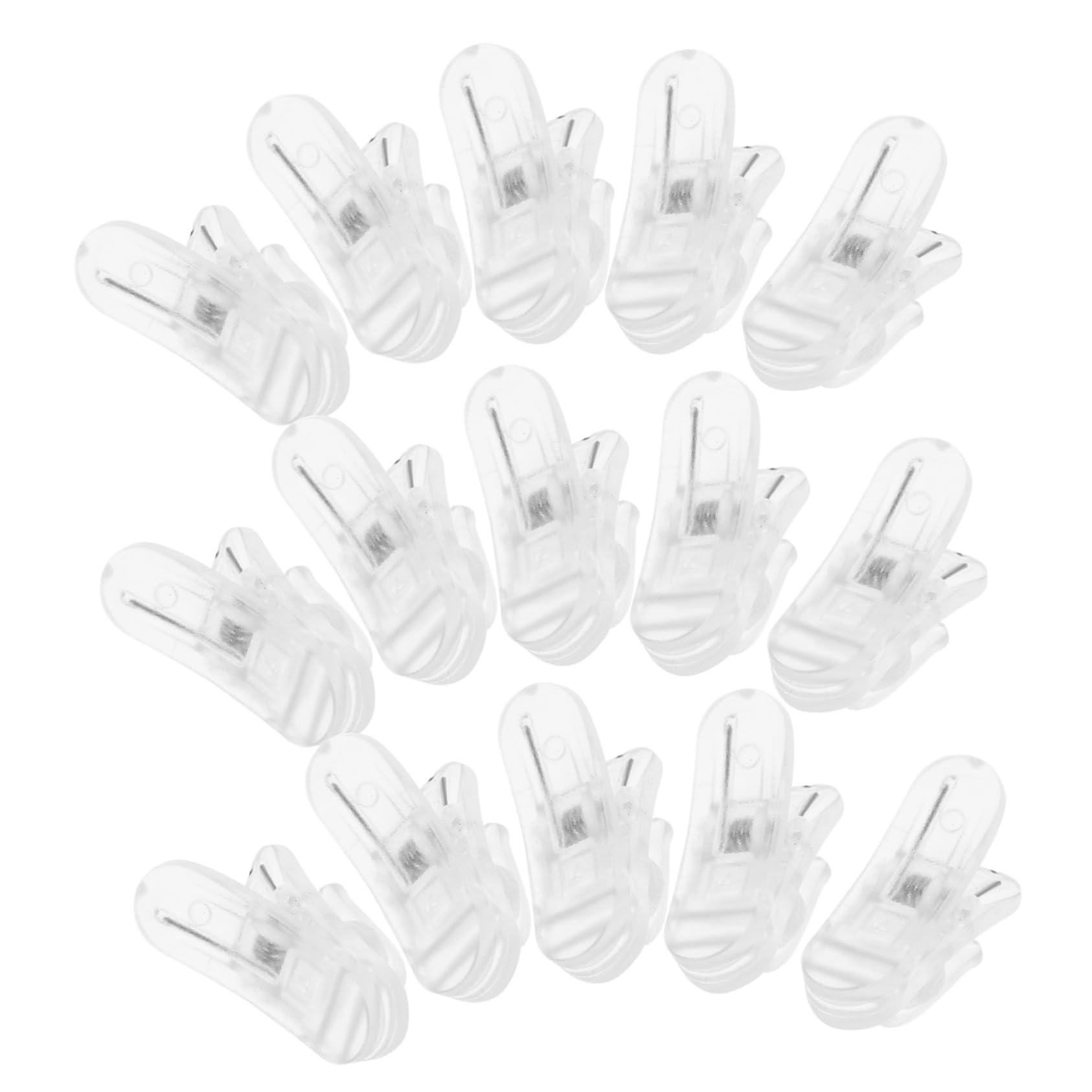 Yarnow 50Pcs Lapel Mic Clip Replacement For Lavalier Microphone Durable Shirt Collar Clips For Headset Wires Design Easy To Use 