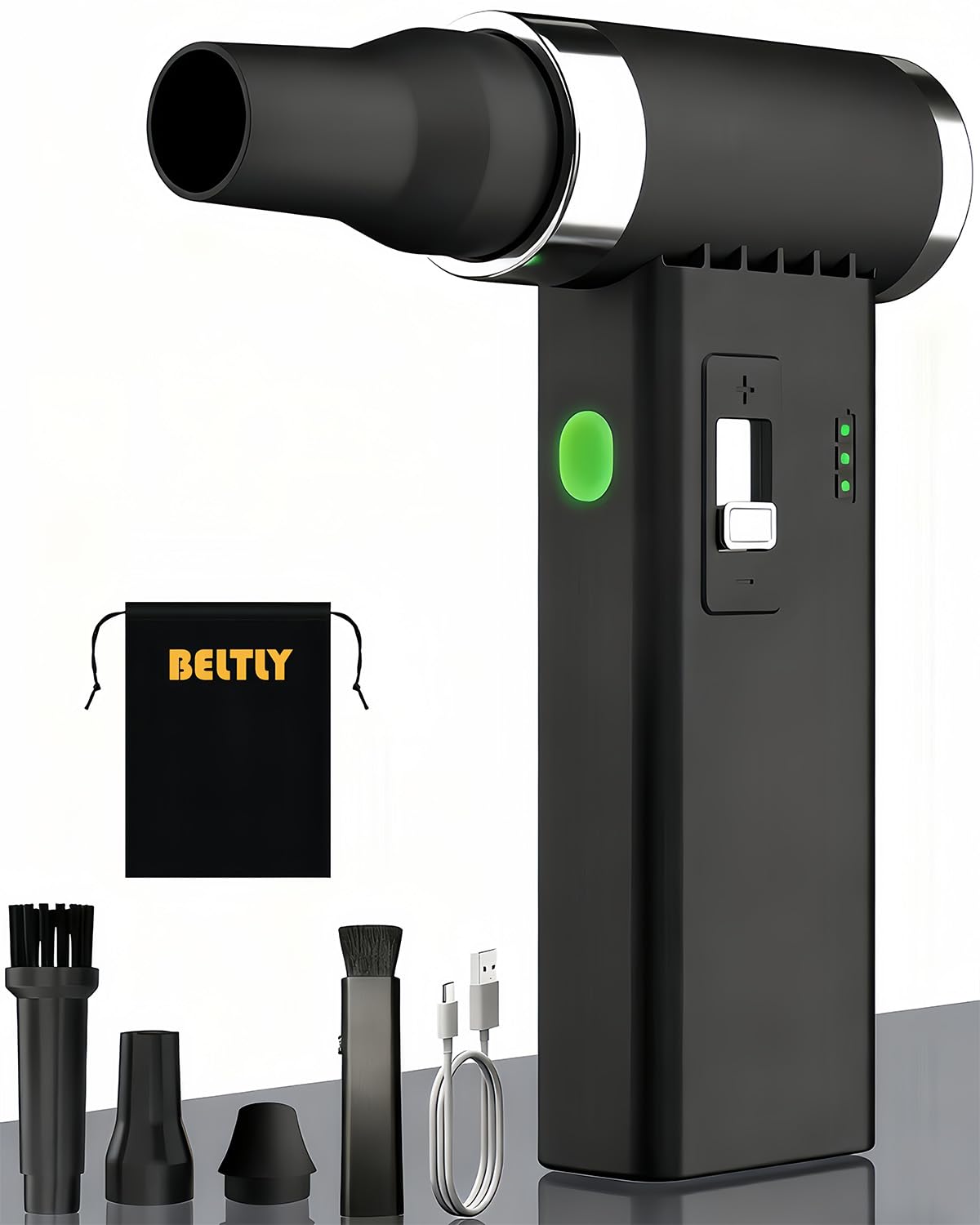 Compressed Air Duster - 110,000 RPM Super Power Cordless FT03 Electric ...