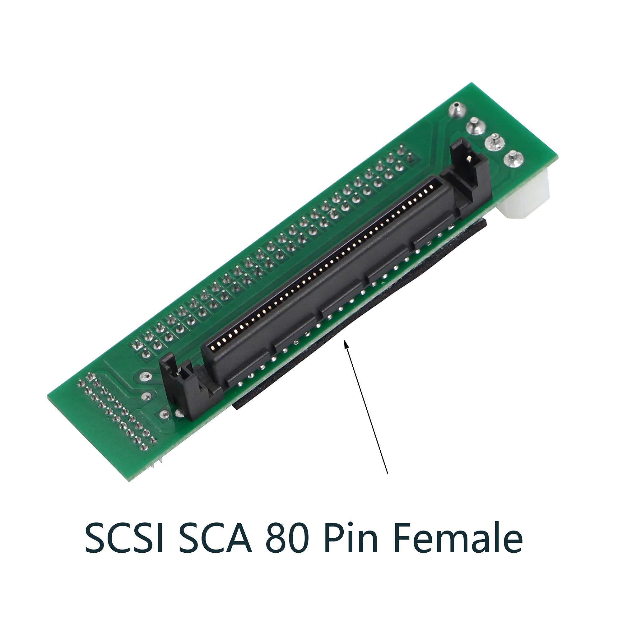 Cerrxian Scsi Sca 80 Pin Female To Ide 50 Pin Male Adapter Converter For Hard Disk, Computer