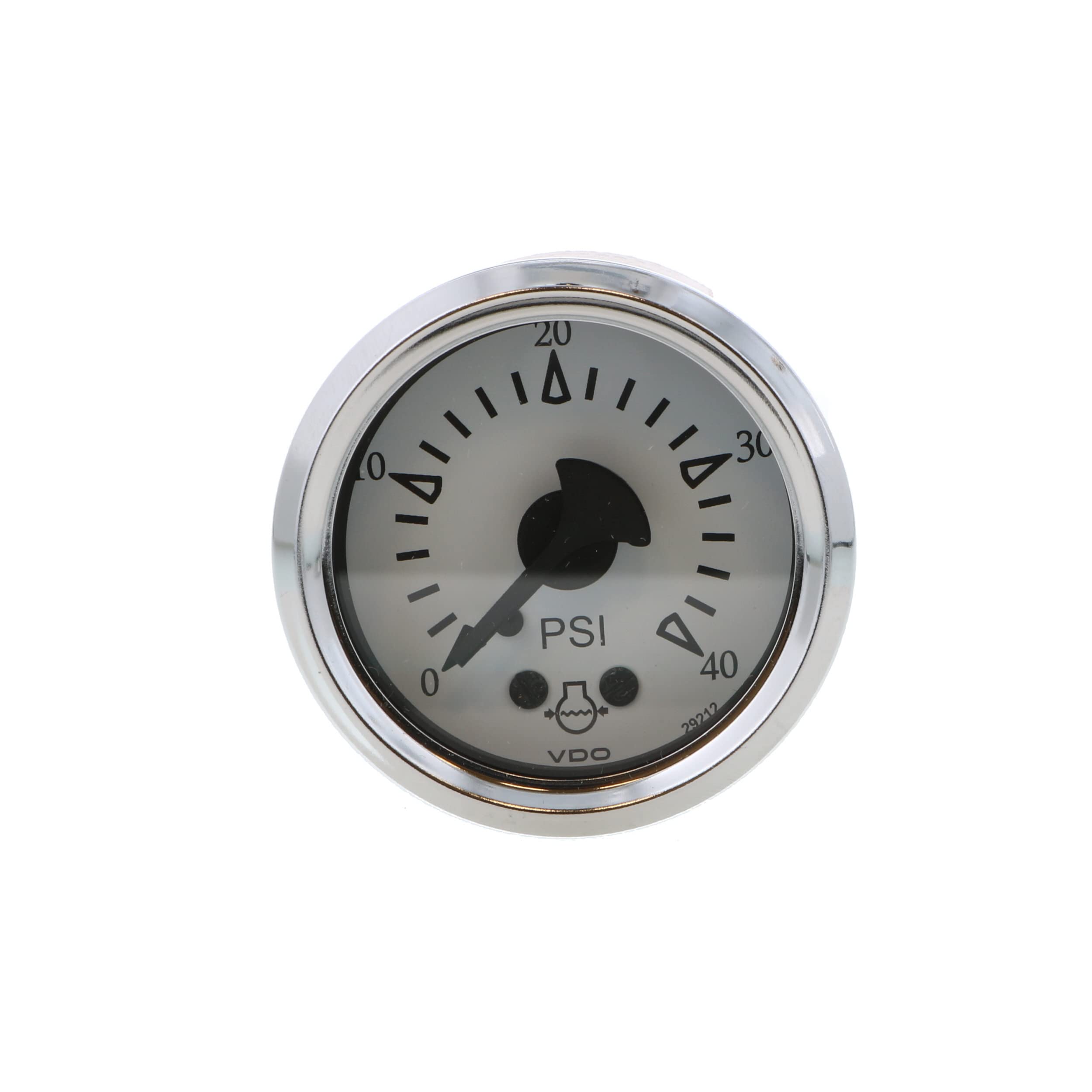 Vdo Cockpit Marine 52Mm (2-1/16'') Mechanical Water Pressure Gauge - White Dial/Chrome Bezel,WBEEAB0BN4JL8CC