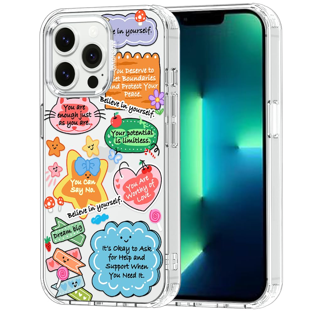 MOSNOVO for iPhone 13 Pro Case, Shockproof Military-Grade Protection 6.6ft Drop Tested, Clear Phone Case for iPhone 13 Pro, Self