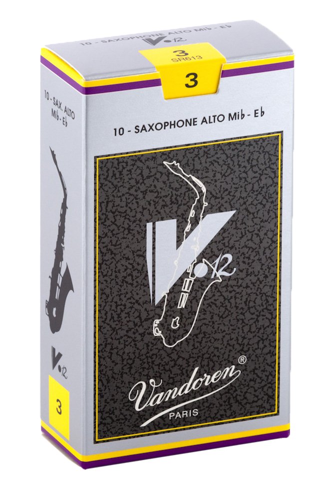 Vandoren Sr613 Alto Sax V.12 Reeds Strength 3; Box Of 10