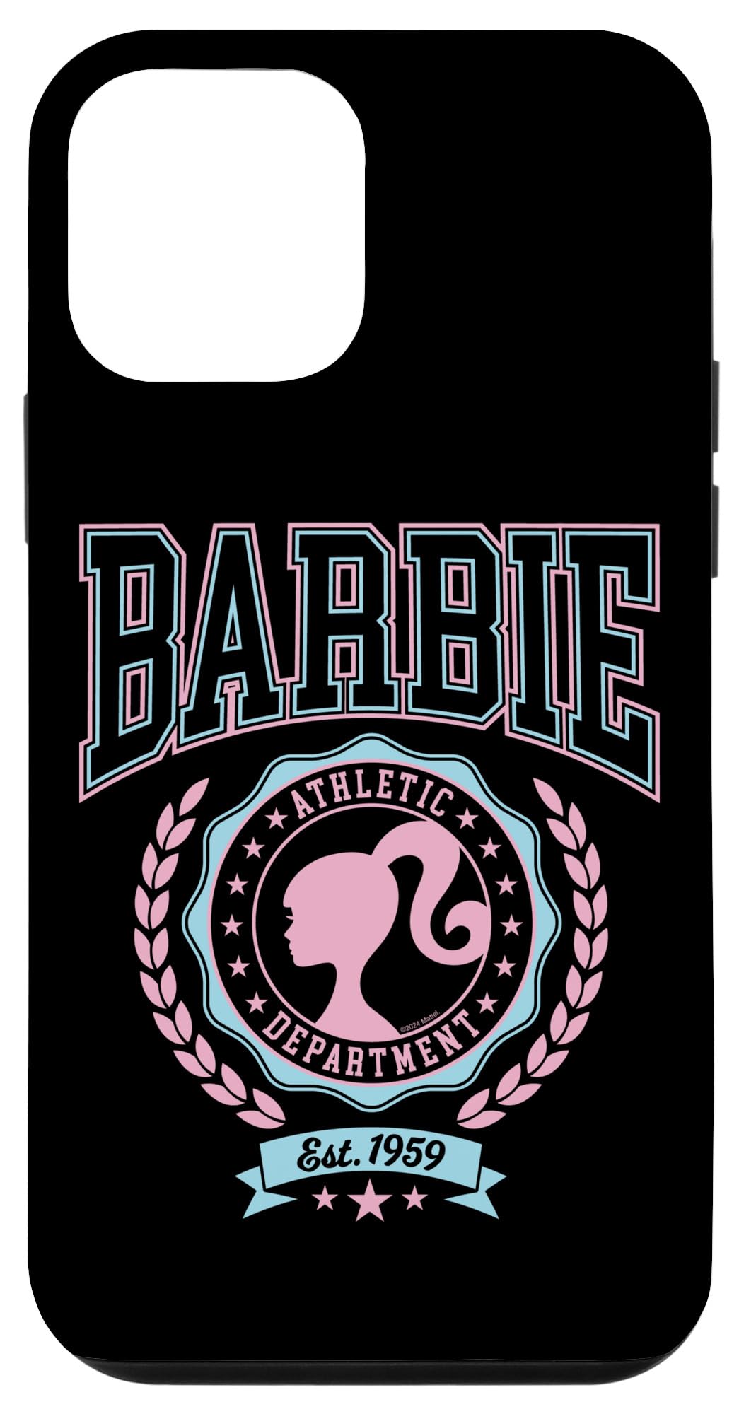Iphone 12 Mini Barbie   Varsity Athletic Department Silhouette Logo Case