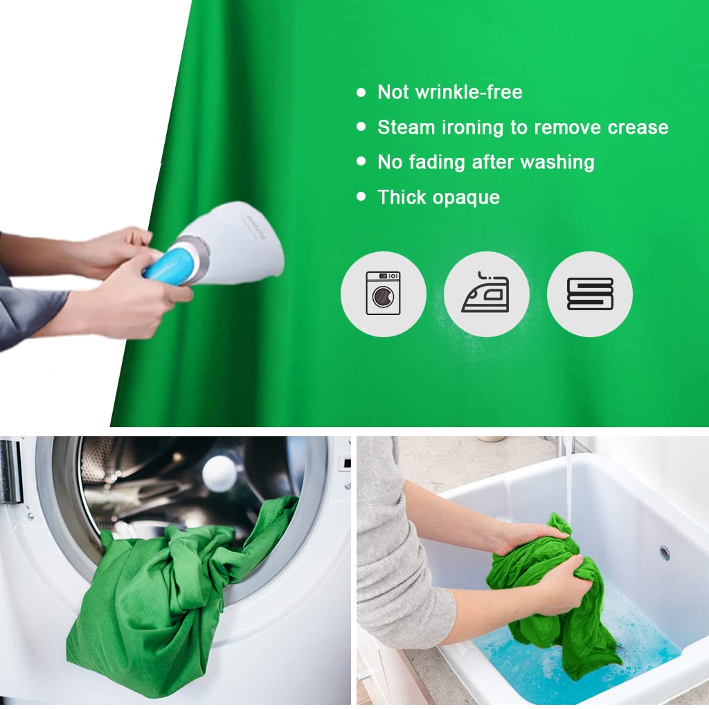10X12Ft Green Screen Backdrop For Photography, Lcuirc Chromakey Polyester Collapsible Greenscreen Background For Streaming, Phot