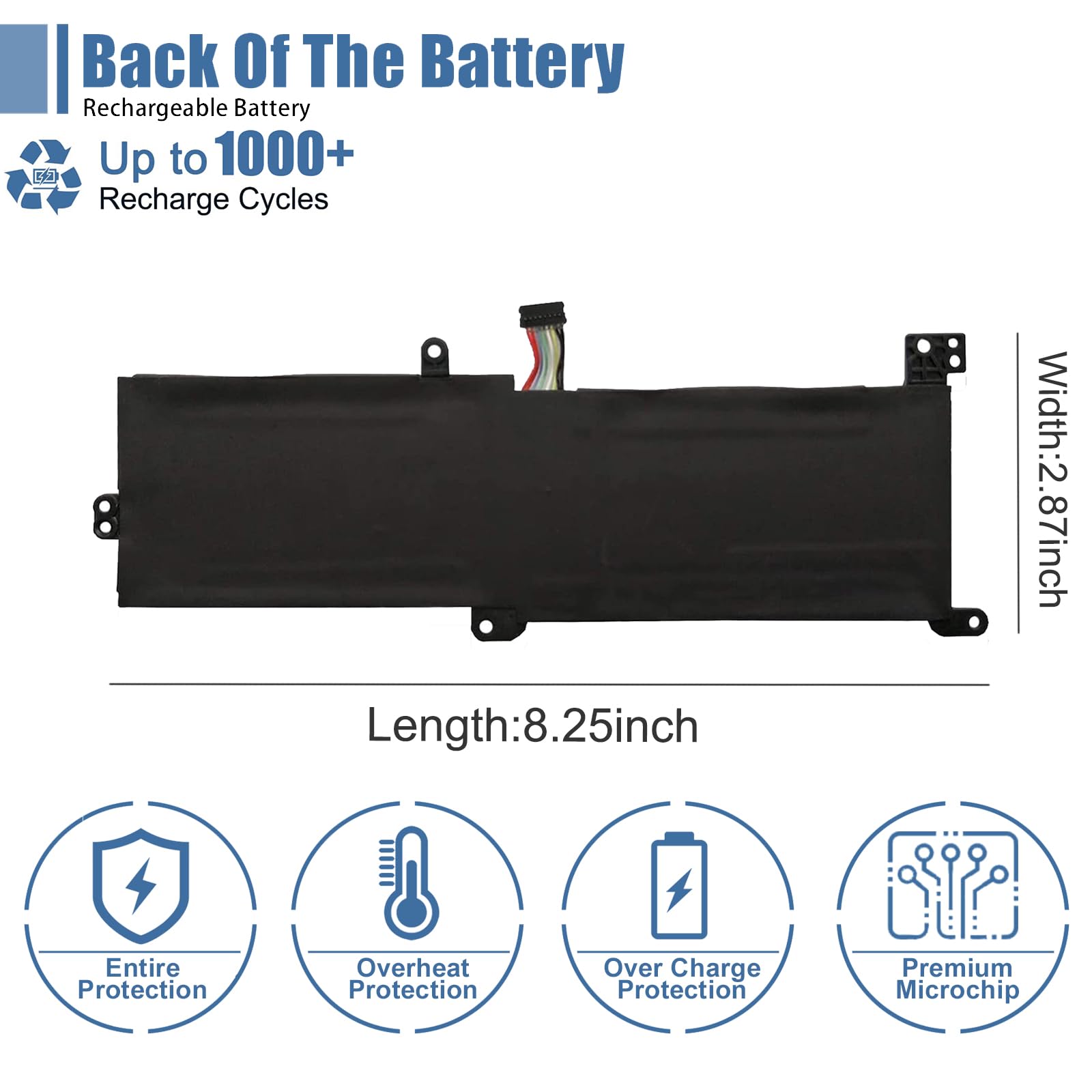 Vanpir L16M2Pb1 Laptop Battery 7.5V Replacement For Lenovo Ideapad 3 15 Inch 3 15Ada05 (Model Number 81W10094Us) Series L16C2Pb2