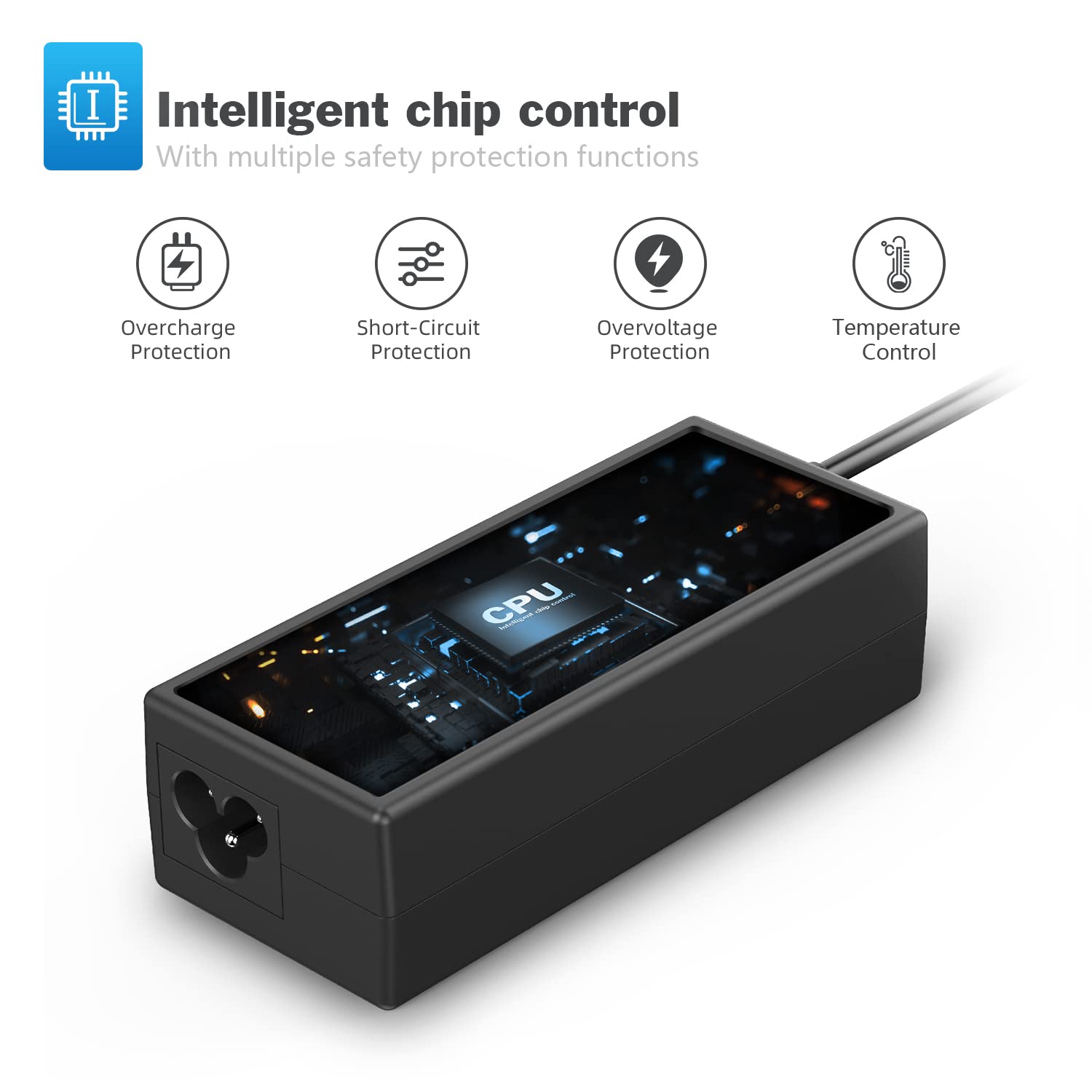 65W Laptops Charger For Hp Pavilion Chromebook 14 11 G3 G4 X360, Stream Envy Spectre Elitebook 850 G3 840 G3 820 G3 741727 001 65W/45W Bule Tip Notebook Adapter Power Cord