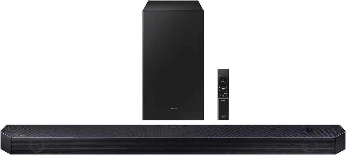 Samsung Hw-Q60Cc 3.1.2 Ch Soundbar With Dolby Audio, Q-Symphony, Adaptive Sound Lite, Hdmi Earc, Game Mode, Bluetooth, Tap Sound