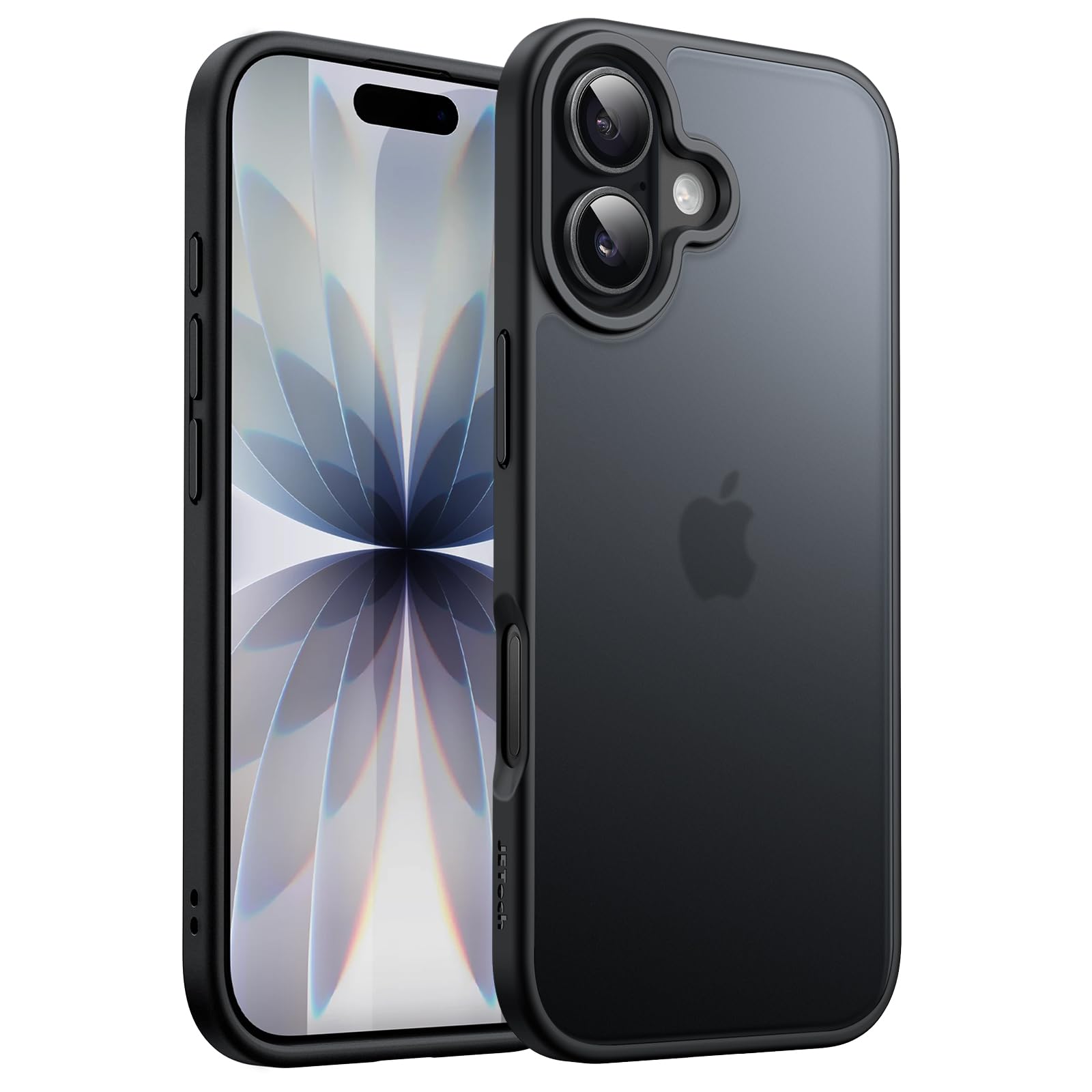 JETech Matte Case for iPhone 17 6.3-Inch, Shockproof Military Grade Drop Protection, Frosted Translucent Back Minimalist Phone C