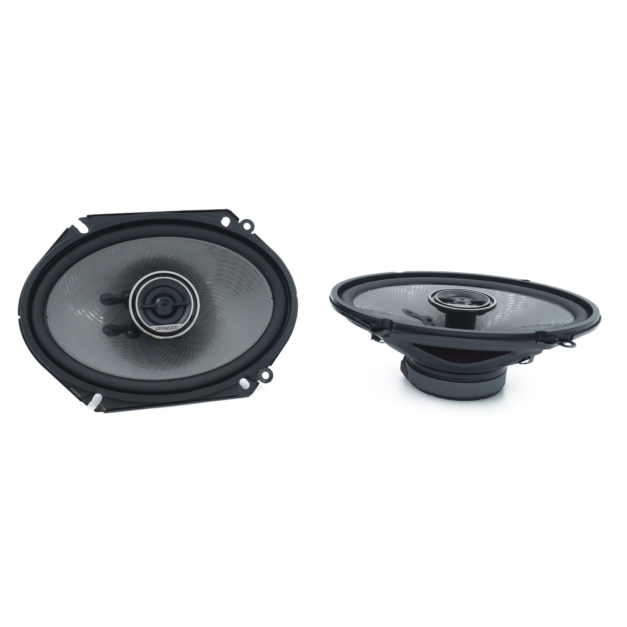 Kenwood Kfc D681C 6 X 8  Inch 2 Way, Performance Series Car Audio Speakers   360 Watts Of Peak Power, Full Range, Shallow Mount