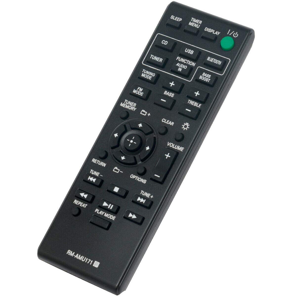 RM-AMU171 Replacement Remote Control fit for Sony Hi-Fi Stereo Audio System CMT-BT60 CMT-SBT100 CMT-BT60B CMT-BT80W HCD-SBT100B 