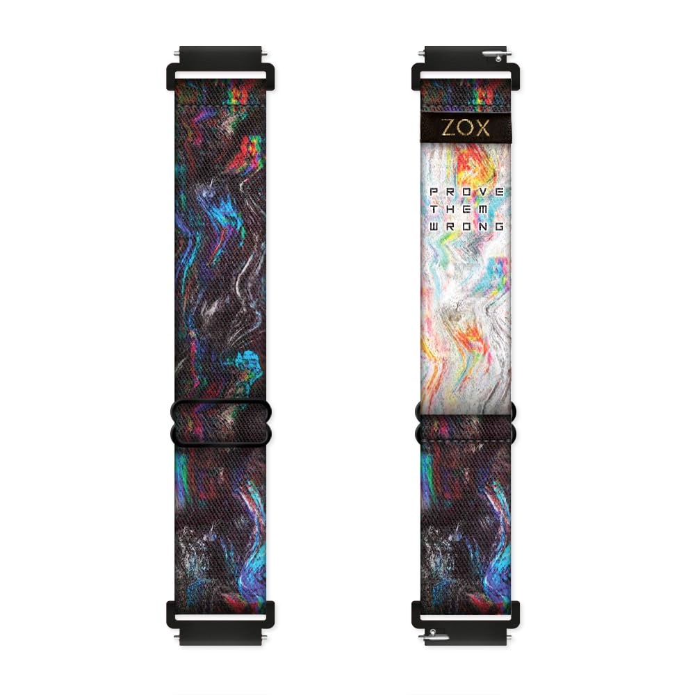 Zox Android Smart Watch Band - Prove Them Wrong | Soft, Adjustable Elastic Band With Motivational Affirmations And Beautiful Art