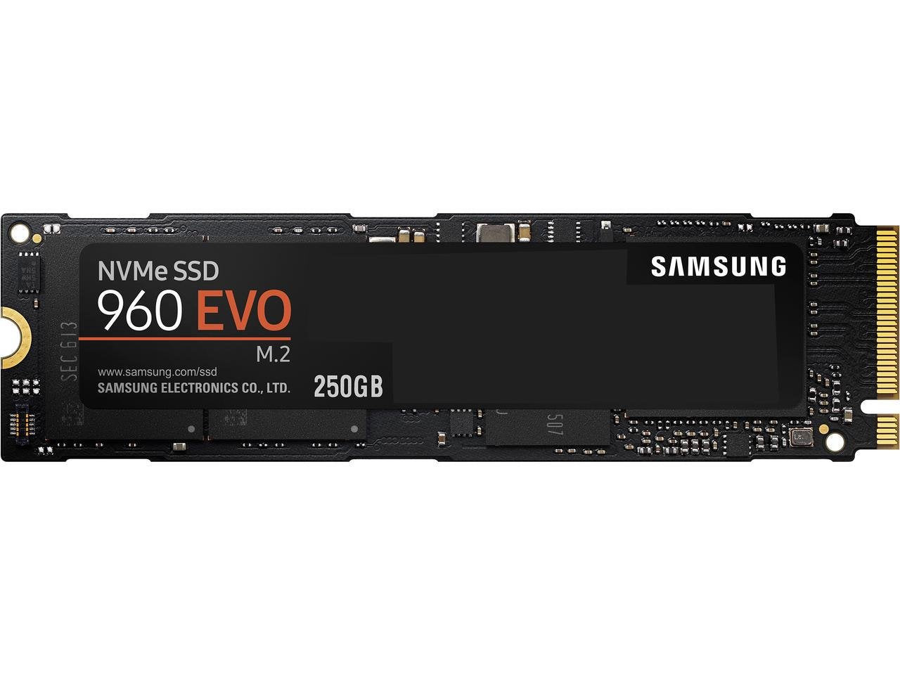 Samsung 960 EVO Series - 250GB PCIe NVMe - M.2 Internal SSD (MZ-V6E250BW)