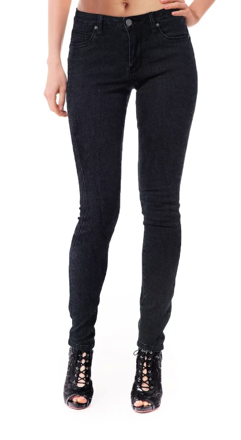 Hybrid  Company Womens Super Comfy Stretch Denim 5 Pocket Jean P22879Sk Black 5 Long