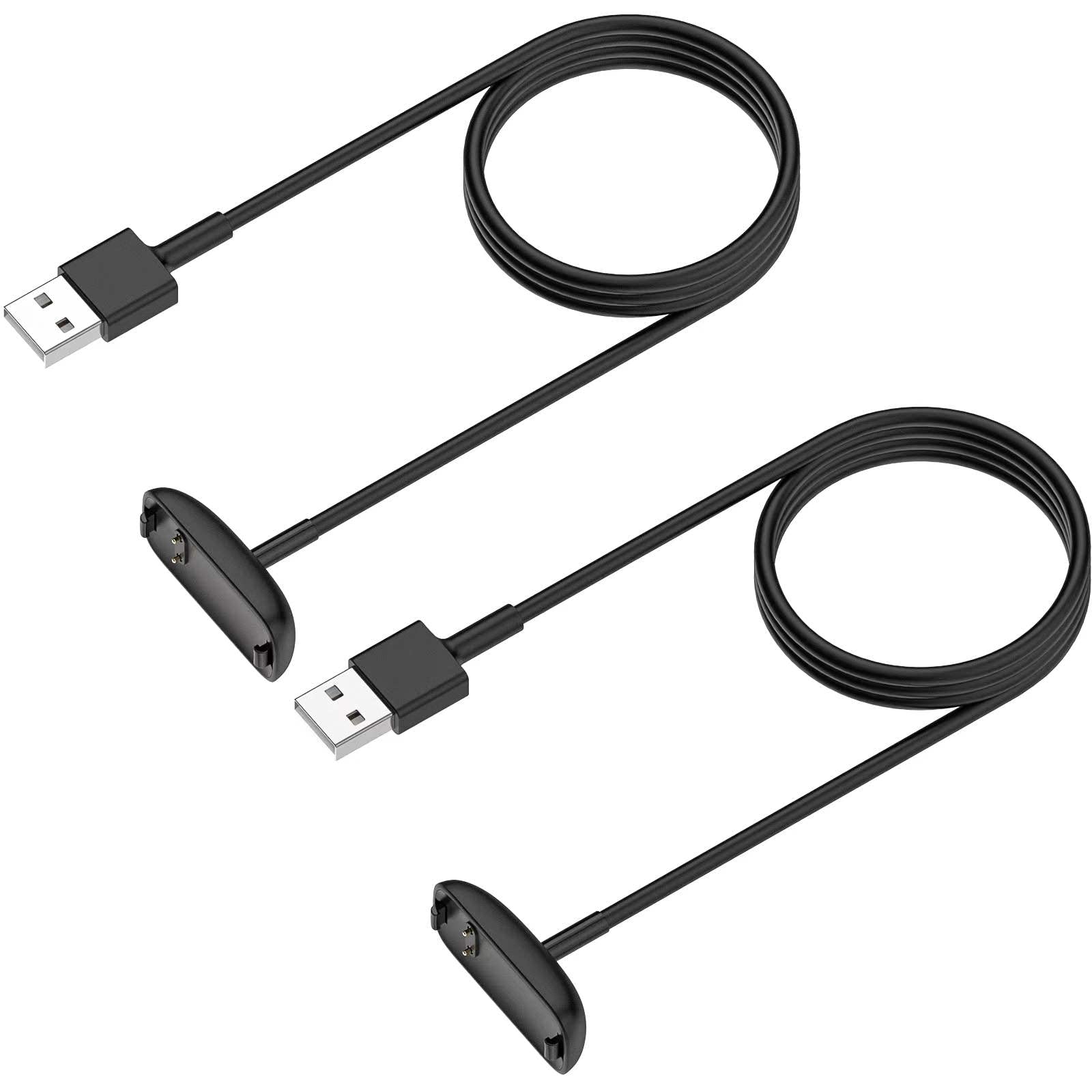 Eeweca [2 Pack] Charger Cable For Fitbit Inspire 3 (3.3 Ft/1.0 Ft)