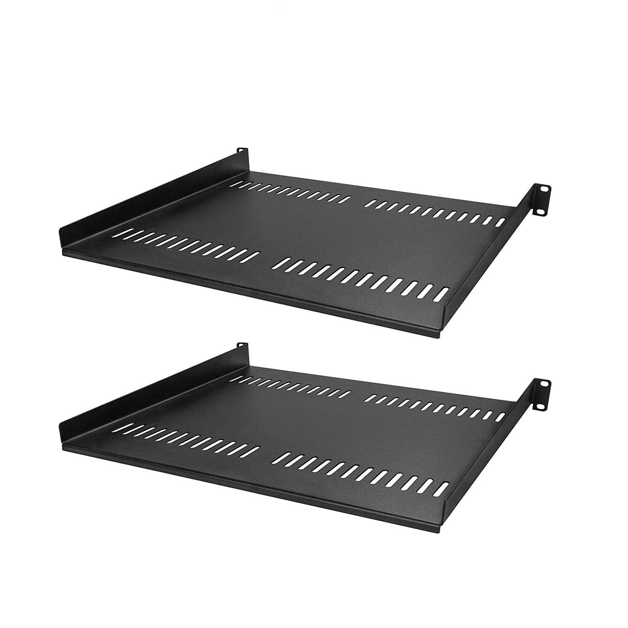 Ares Vision 350Mm (13.77 '') Deep, Heavy Duty Steel 1U 19 ' ' Wide Vented Shelf For Server Cabinet. 2 Pack 7 Year Warranty!