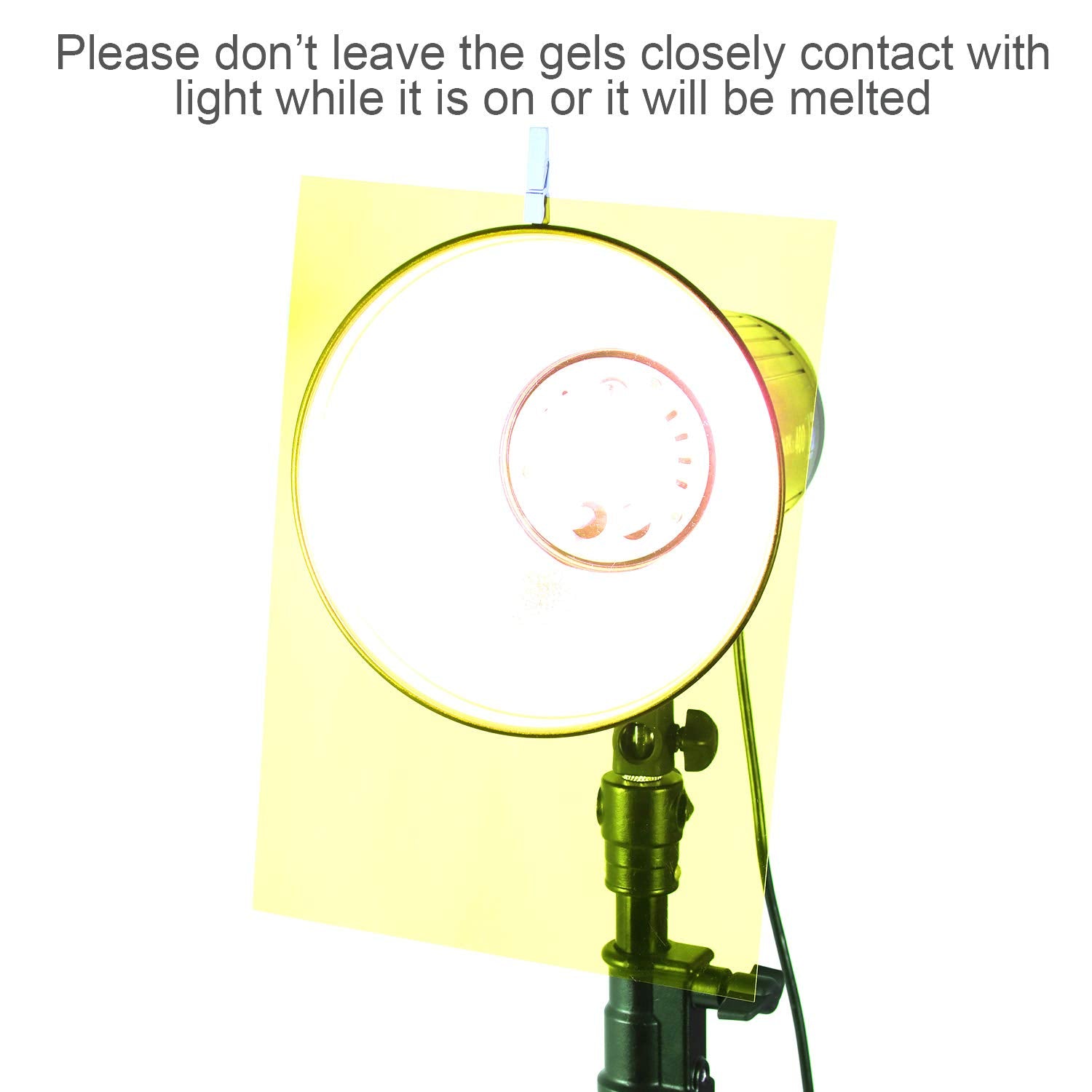 Pangda 9 Pack Gel Filter Colored Correction Gel Light Filter Transparent Color Film Plastic Sheets, 11.7 By 8.3 Inches (Yellow)