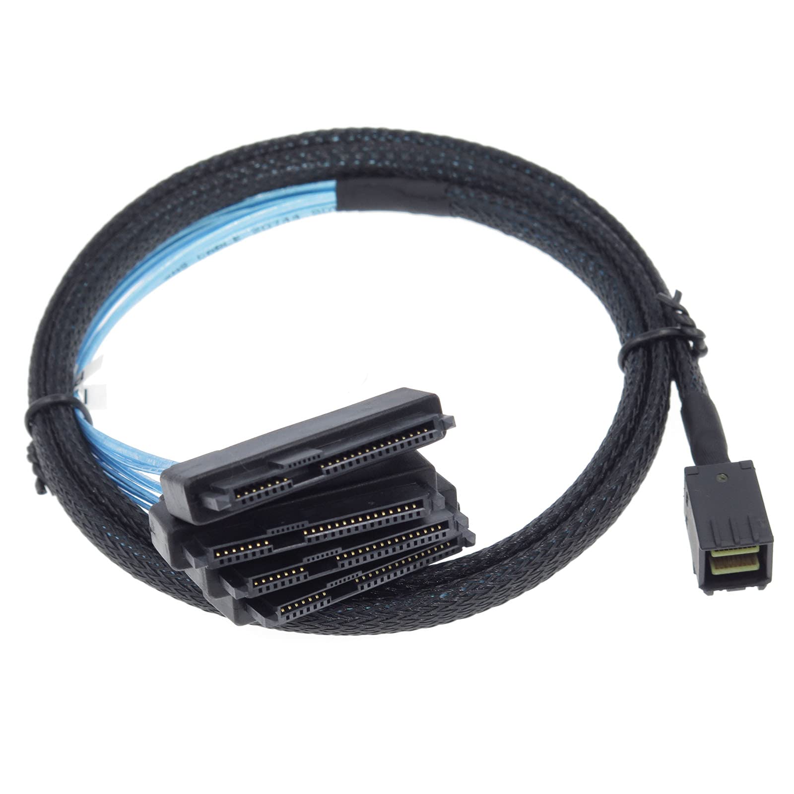 Edims Mini Sas To Sas Cable Breakout Internal Fan Out Hd Sff 8643 To Sff 8482 29Pin With Sata Power For Raid Controller To Hdd 1