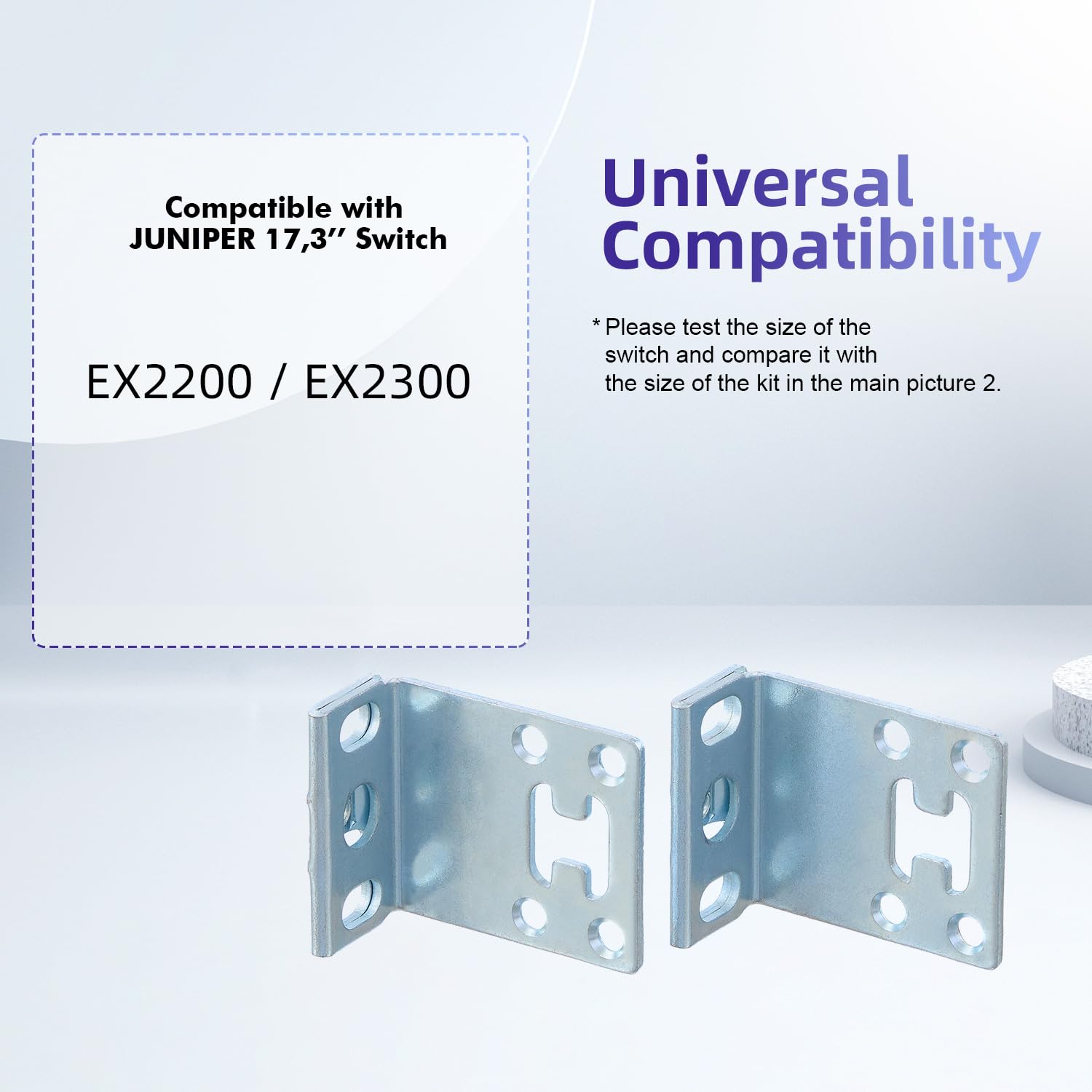 Phyinlan Rack Mount Kit For 17.3 Inch Juniper Switches Rack Ears For Juniper Ex2200/Ex2300