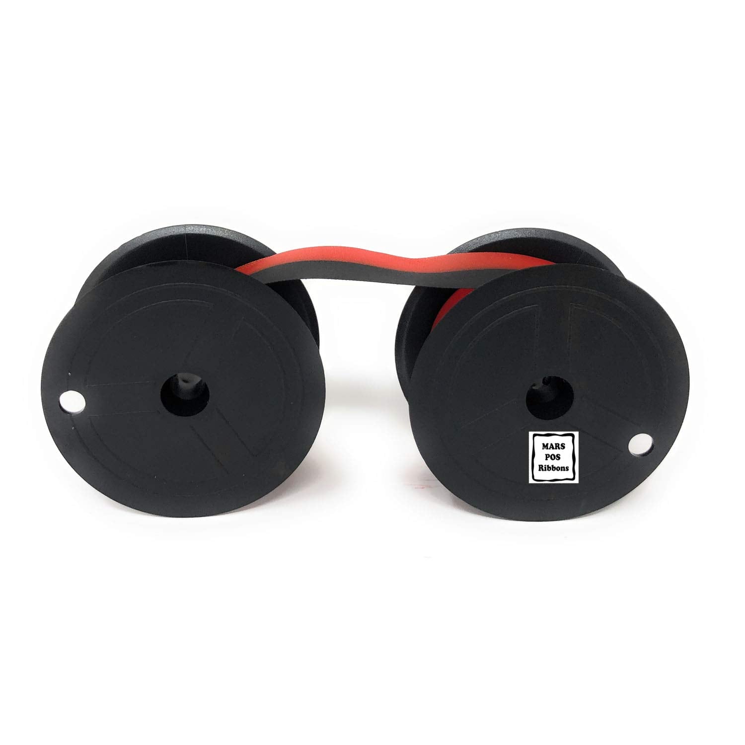 Mars Pos Ribbons Compatible With Calculator Spool Ribbon Replacement For Universal Gr24Br Ribbon (Black Red, 3 Pack)