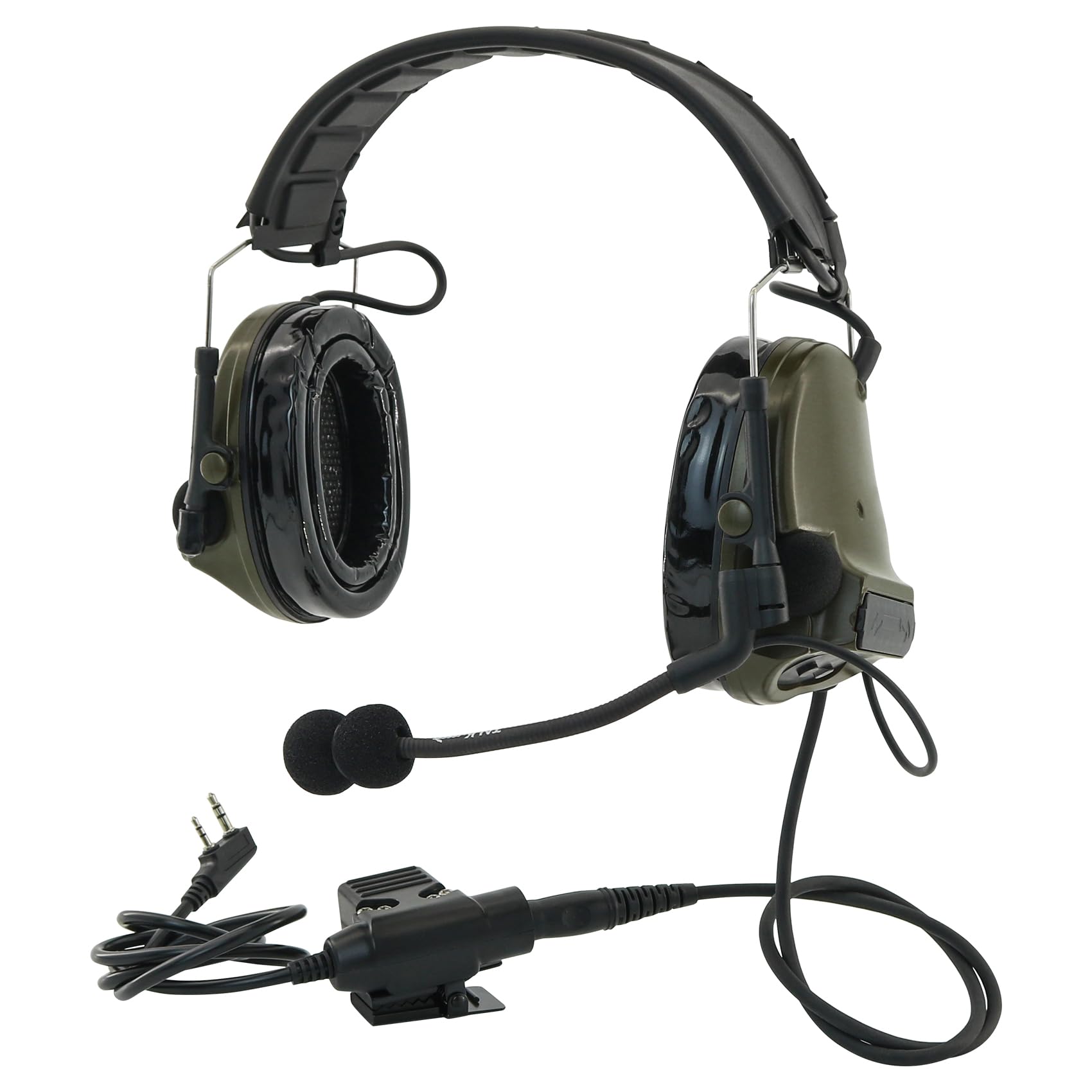 Hearfalcom Comta Iii (Comta Ii Headset Upgrade Version) Tactical Airsoft Sports Noise Cancelling Pickup Silicone Earmuffs Shooti