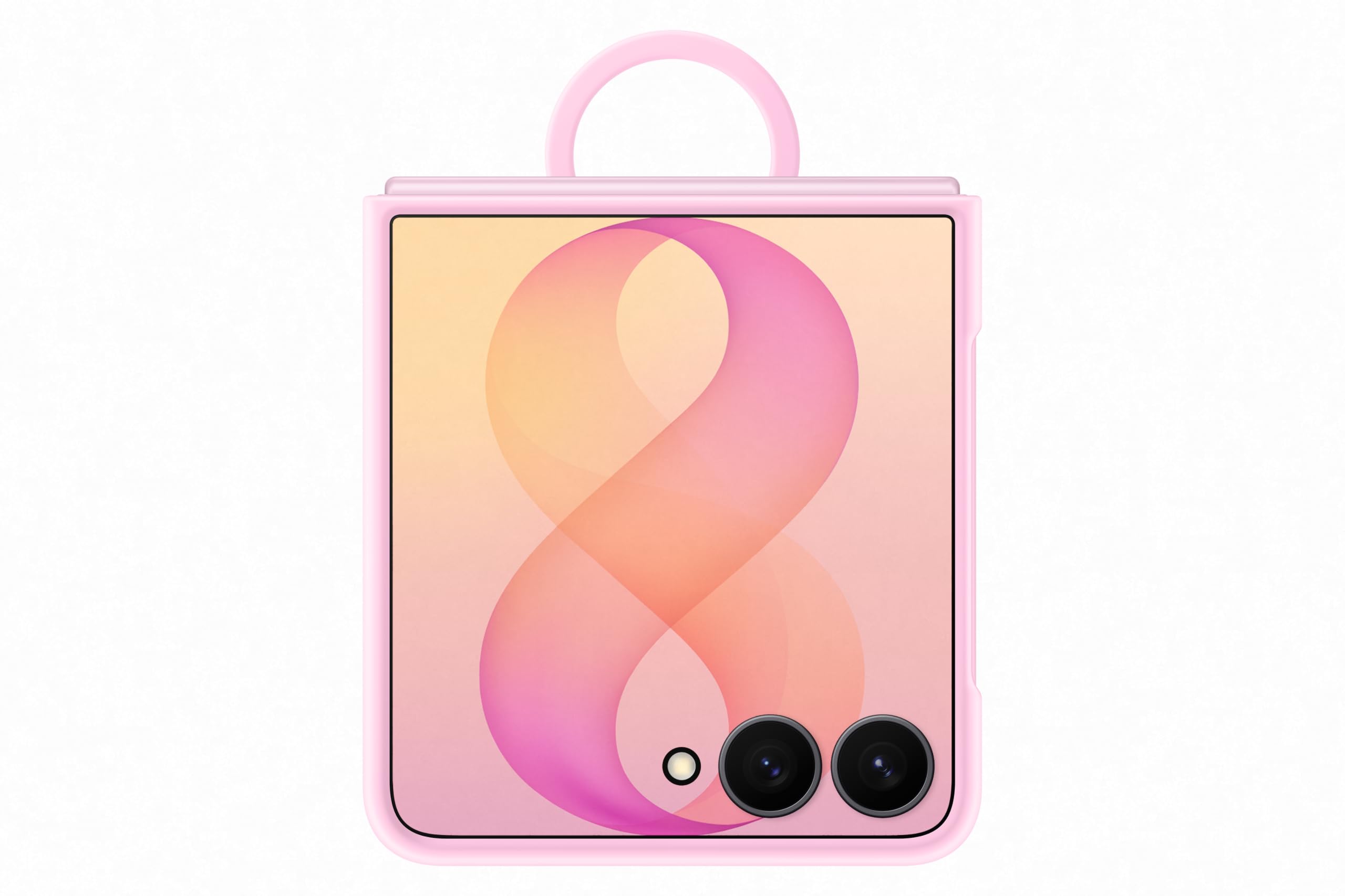 Samsung Galaxy Z Flip8 Silicone Ring Magnet Phone Case, Pink