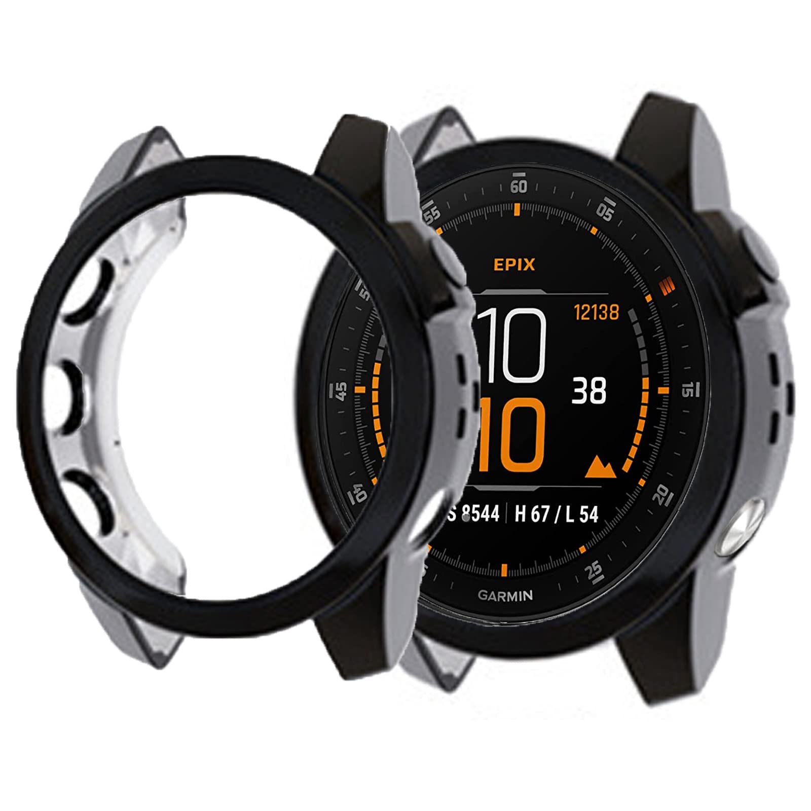 Compatible For Garmin Epix Gen 2 Case, Lamshaw Tpu Silicone Slim Plated Case Shock-Proof Cover All-Around Protective Bumper Shel