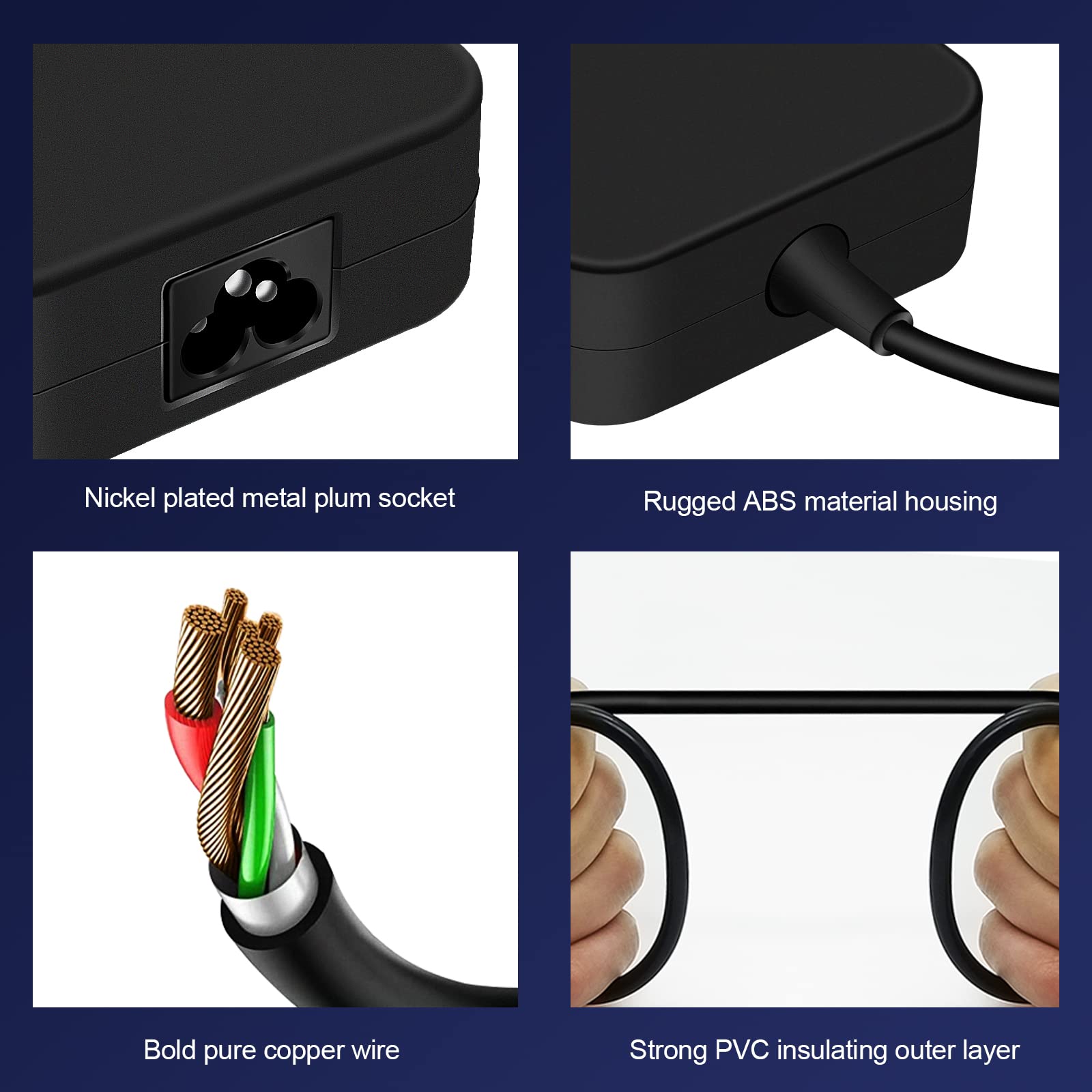 150W 20V Charger Fit For Asus Tuf Gaming A15 Fa506 A17 Fa706 F15 F17 Fx505Gt Fx705Gt, Asus Rog Strix G531Gt Gl531Gt G512Li,Adp 1