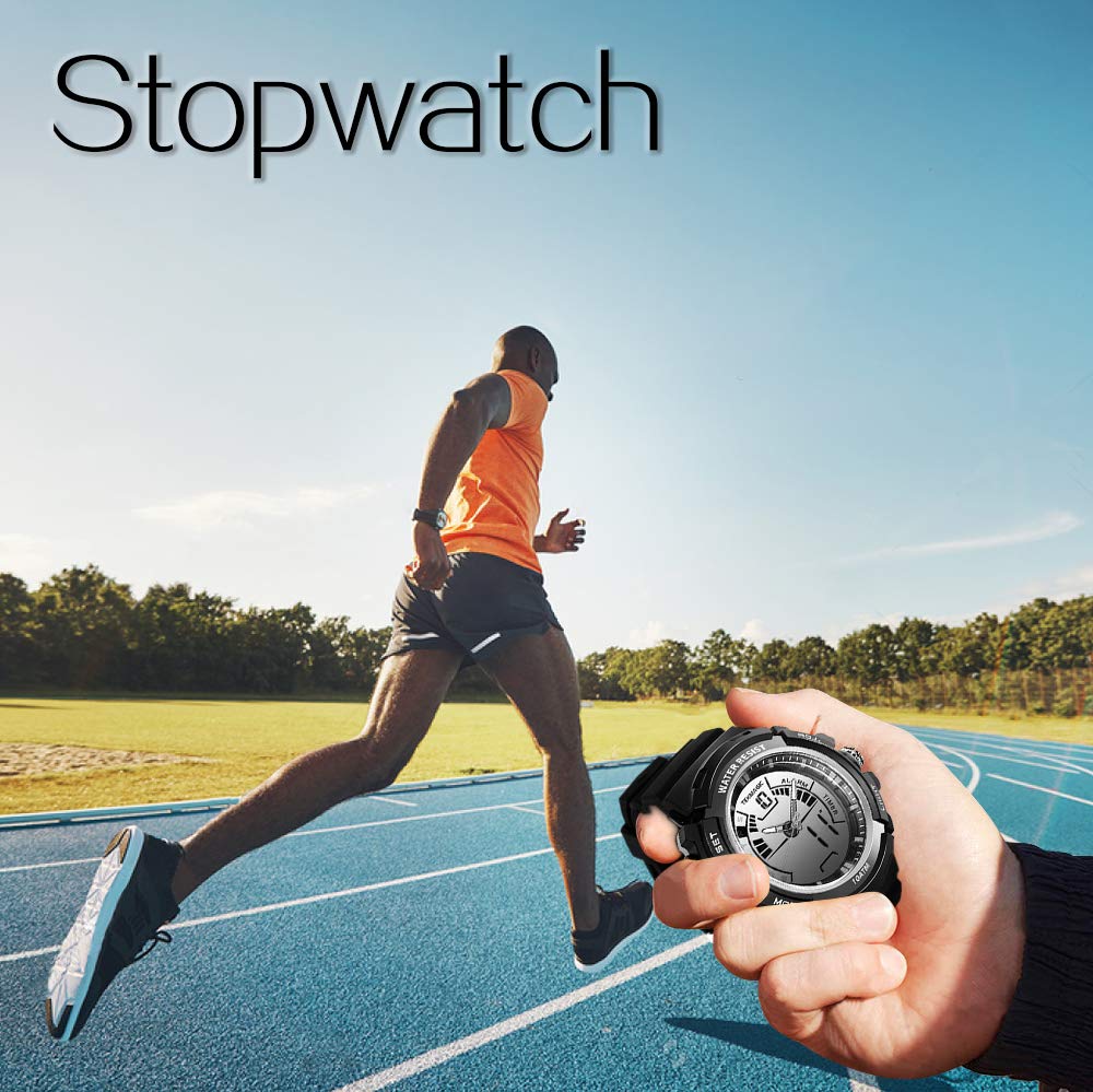 Tekmagic 10Atm Waterproof Digital Scuba Diving Watch 100M Underwater For Swimming And Running With Stopwatch And Luminous Lcd Di