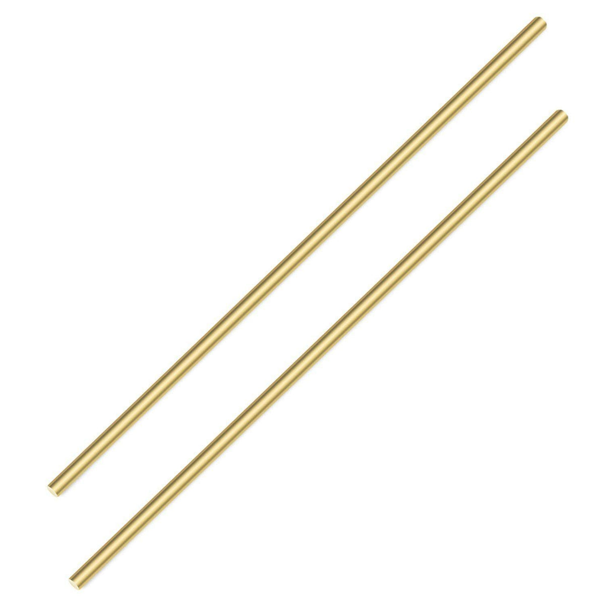 Sutemribor Brass Solid Round Rod Lathe Bar Stock, 18 Inch In Diameter 6 Inches In Length (2 Pcs)