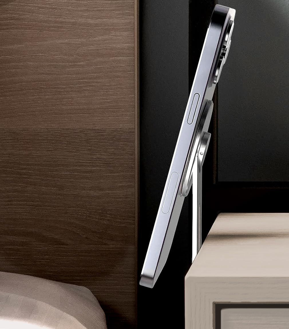 Galvanox Magnetic Phone Holder, Fold-Away Swivel Stand Compatible With Magsafe For Iphone 12,13,14,15, 16 Pro Max | Bedroom Nigh