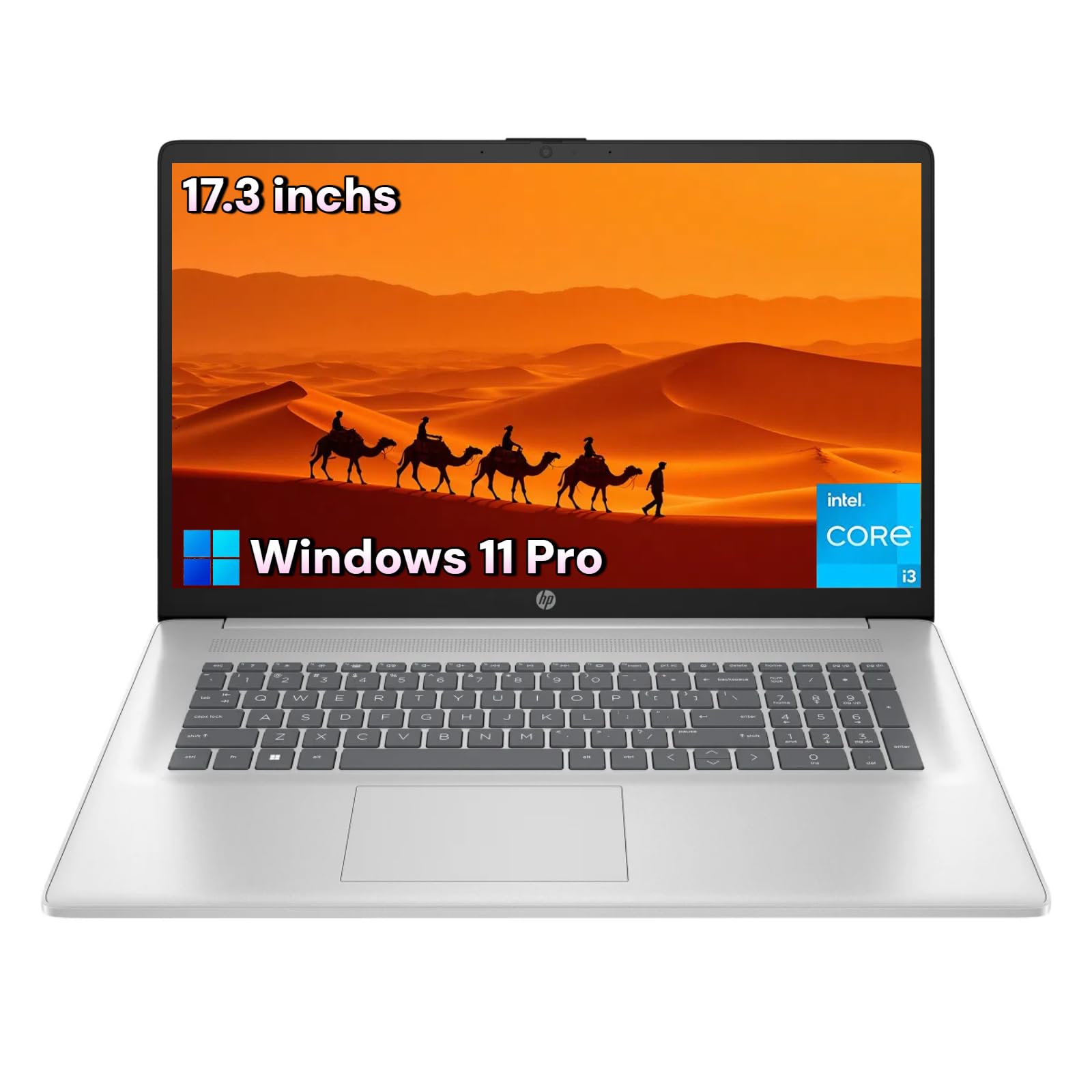 HP 17.3 Laptop for Business & Student - Windows 11 Pro  17.3 HD+ Display  Intel 8-Core i3-N305(Beat i5-1135G7)  32GB RAM + 1TB S