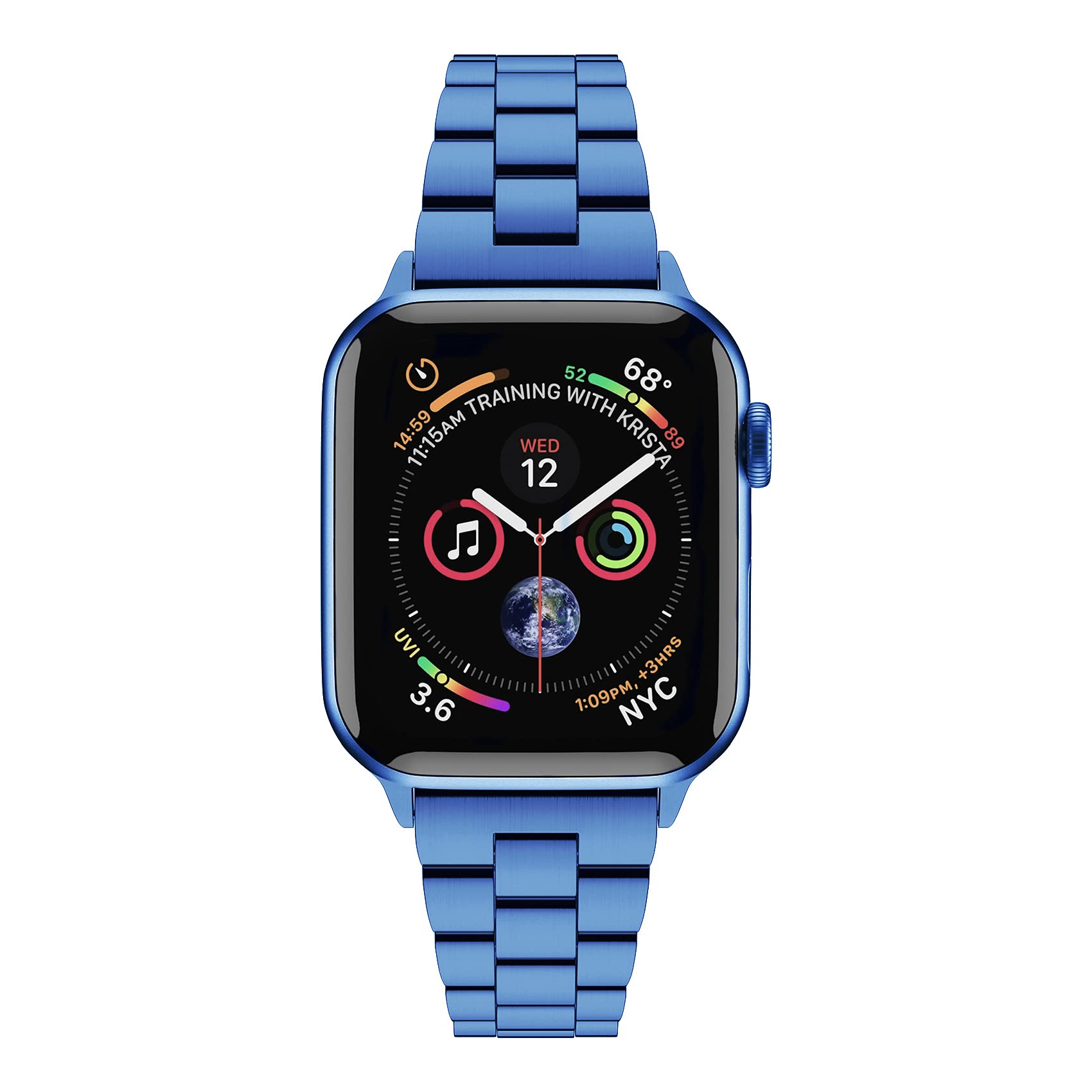 Fitlink Elegant Stainless Steel Apple Watch Band For Apple Watch 38Mm 40Mm 41Mm, Iwatch Band For Iwatch Series 9 Apple Watch Ser